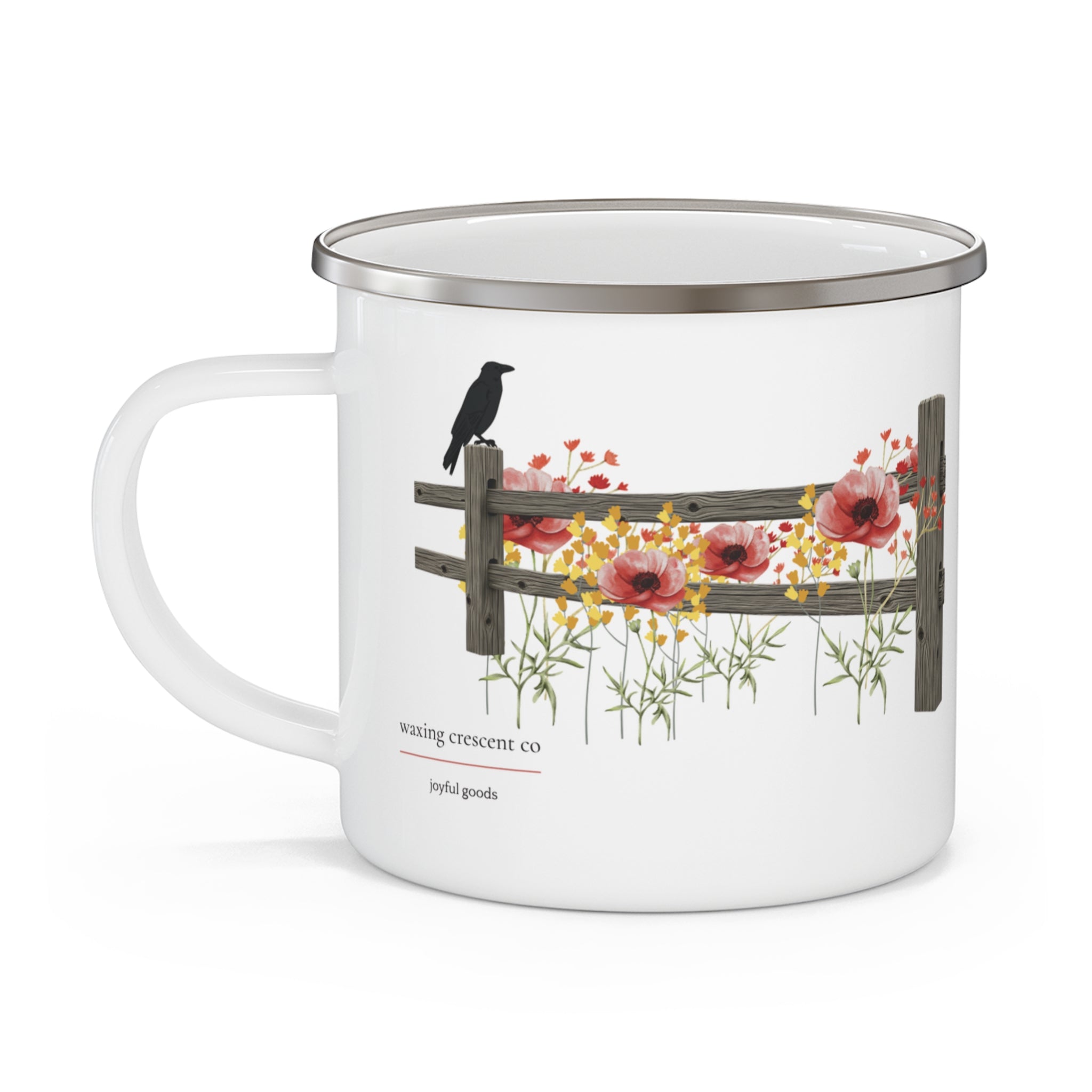 Crows and Crowns Enamel Mug — Limited Edition
