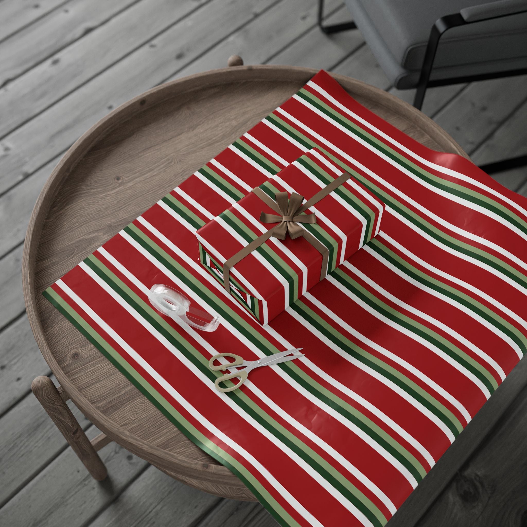 Holiday Gift Wrap:  How Lovely Stripe