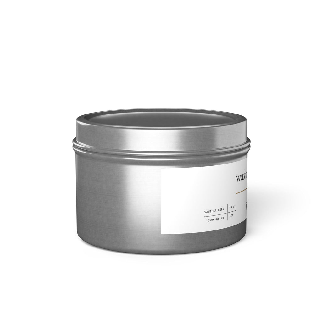 4oz Scented Tin Candle [vanilla bean]