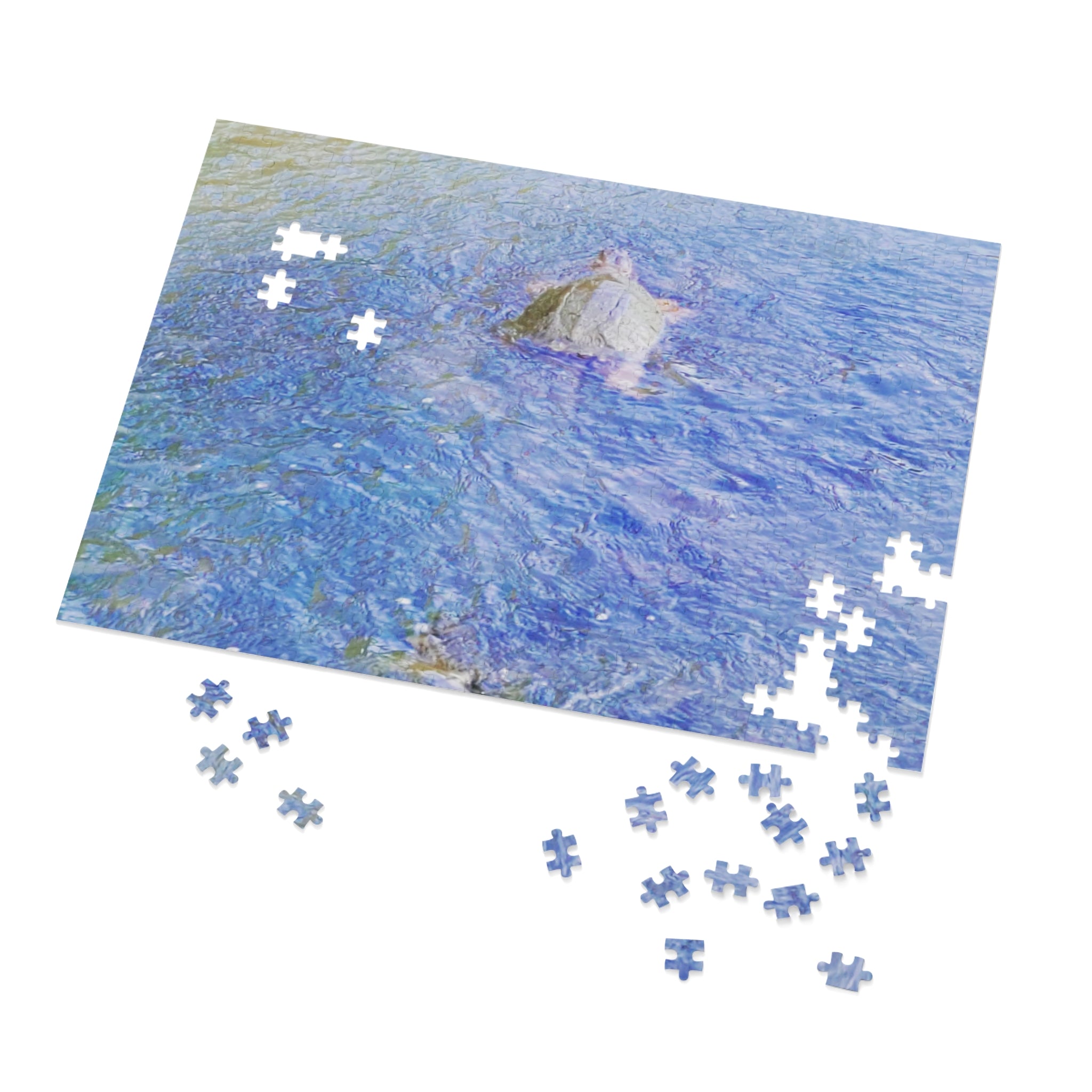 Jigsaw Puzzle with Tin:  Slow Swim