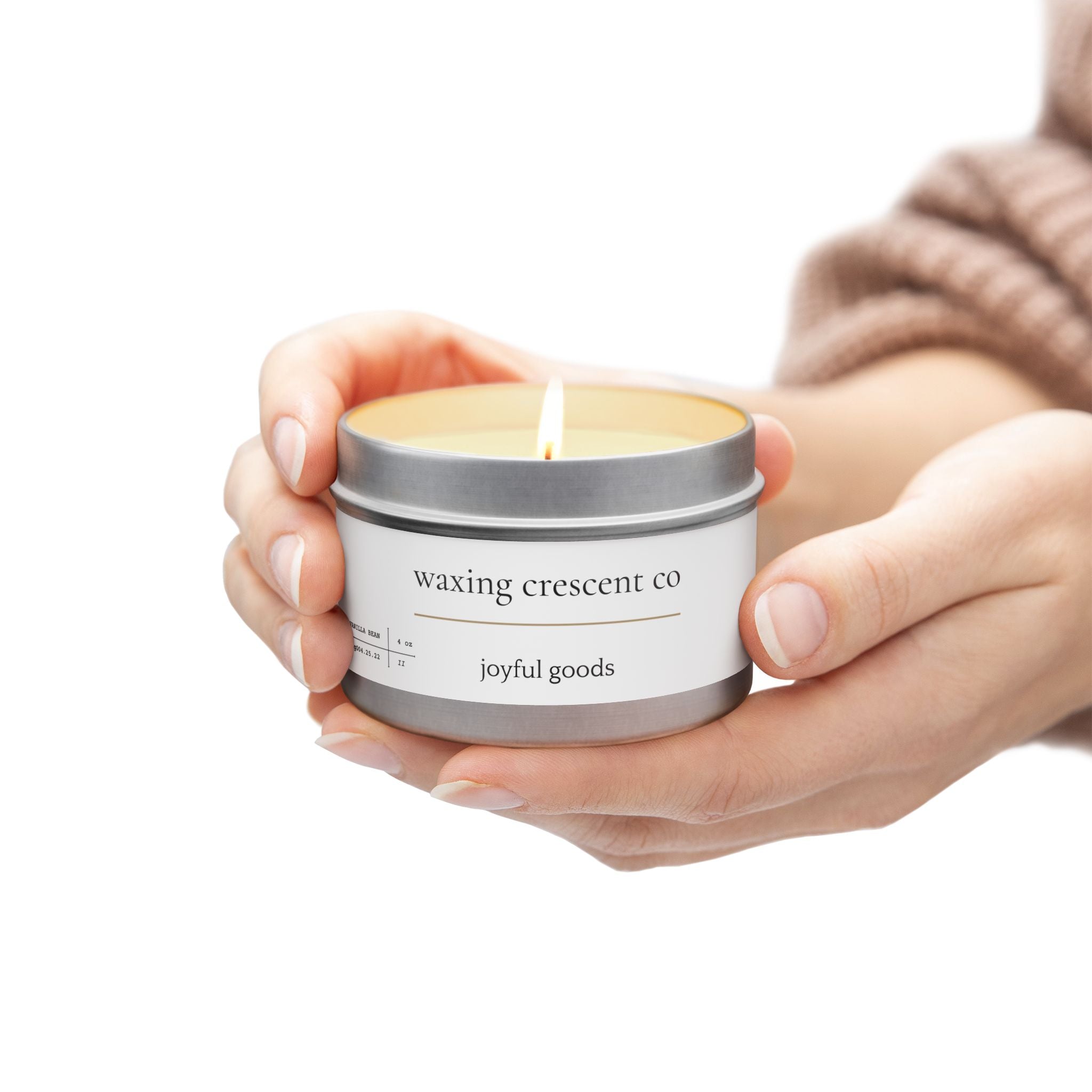 4oz Scented Tin Candle [vanilla bean]