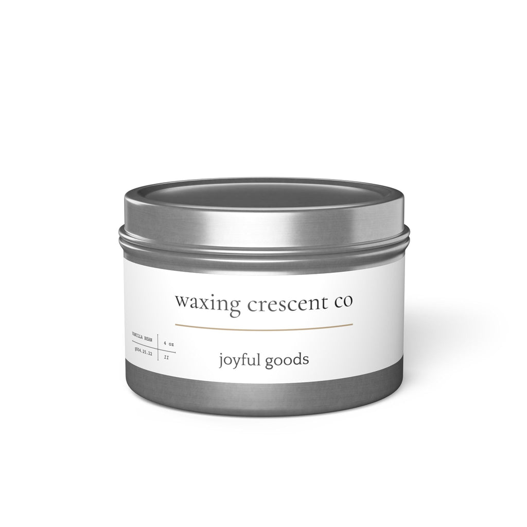 4oz Scented Tin Candle [vanilla bean]