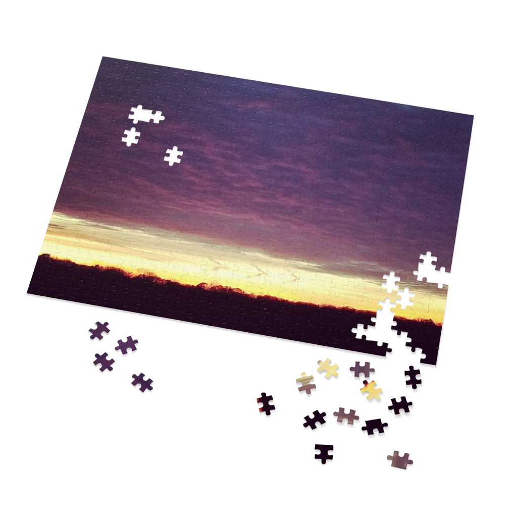 Jigsaw Puzzle with Tin:  Marching Forward