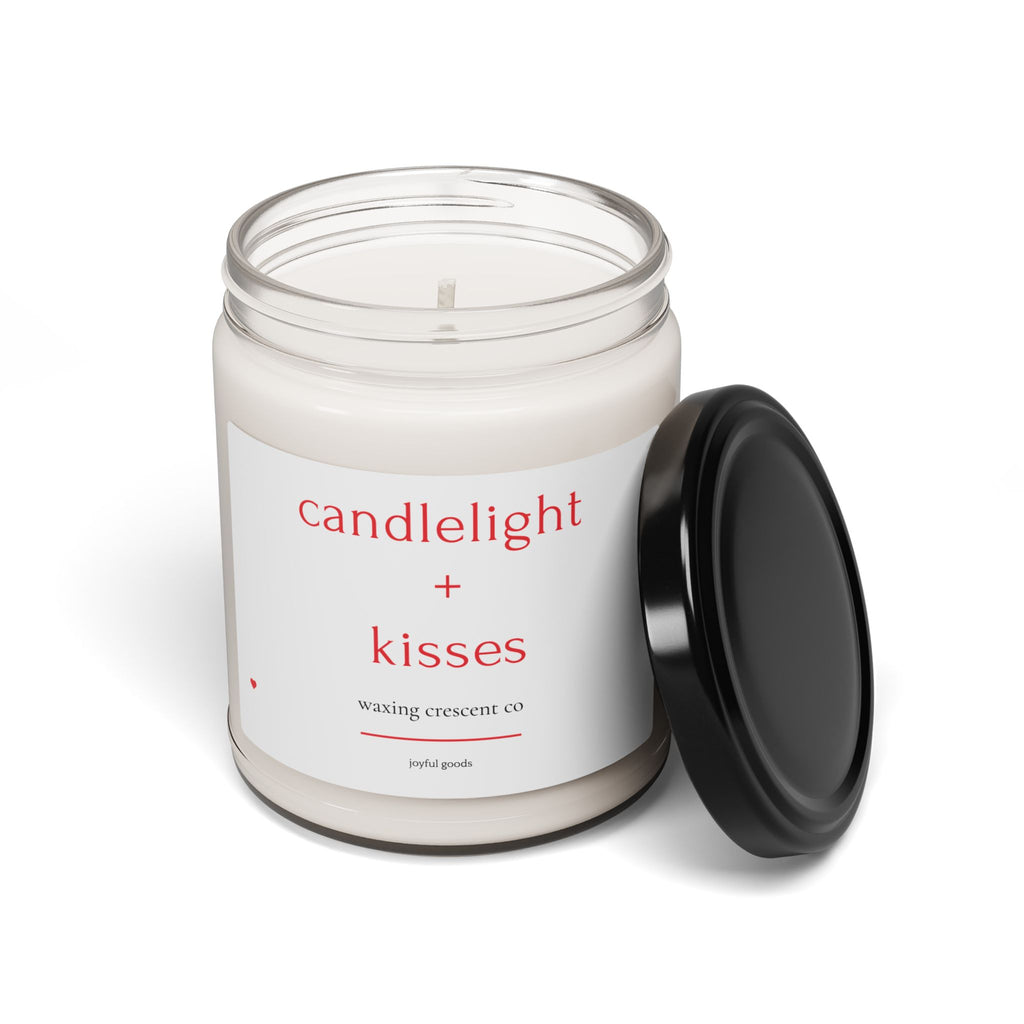 [candlelight + kisses] soy candle *lovewhite