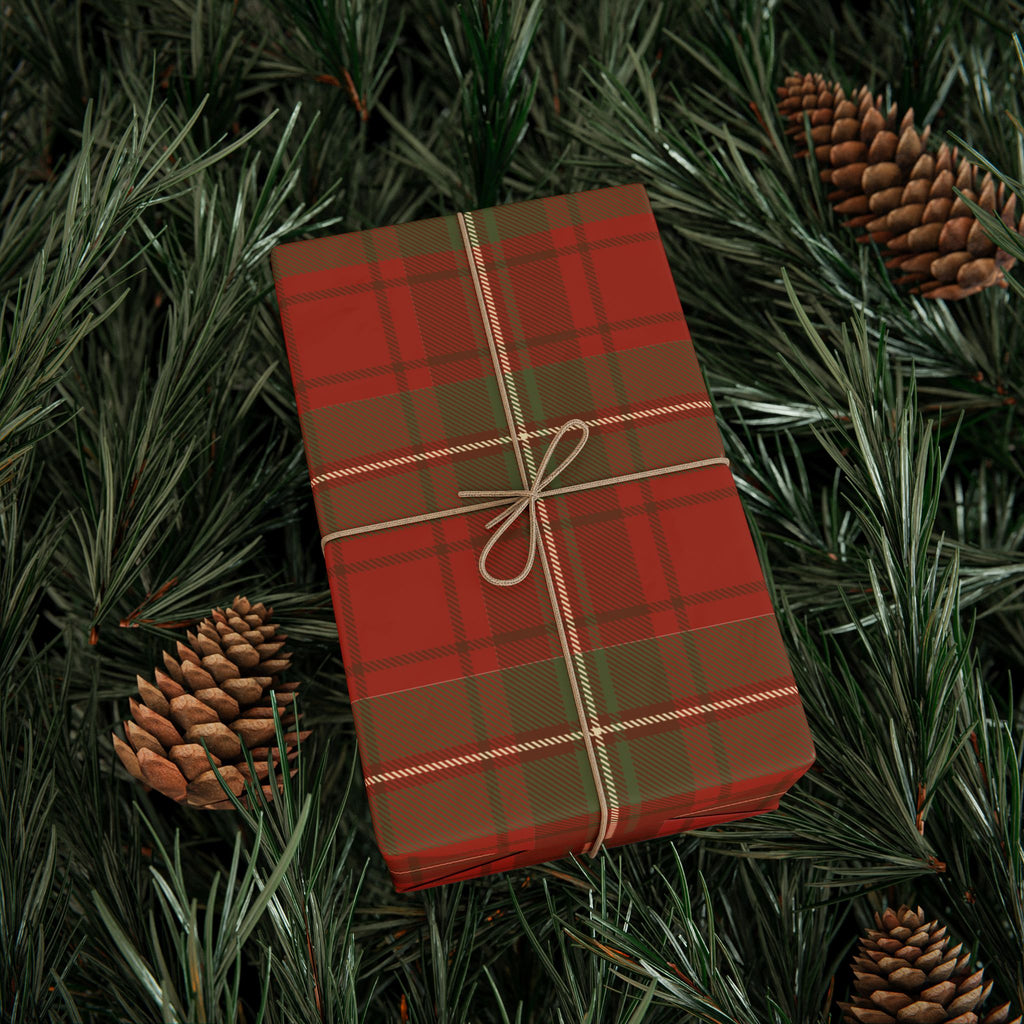 Holiday Gift Wrap:  Nick's Red Plaid Flannel