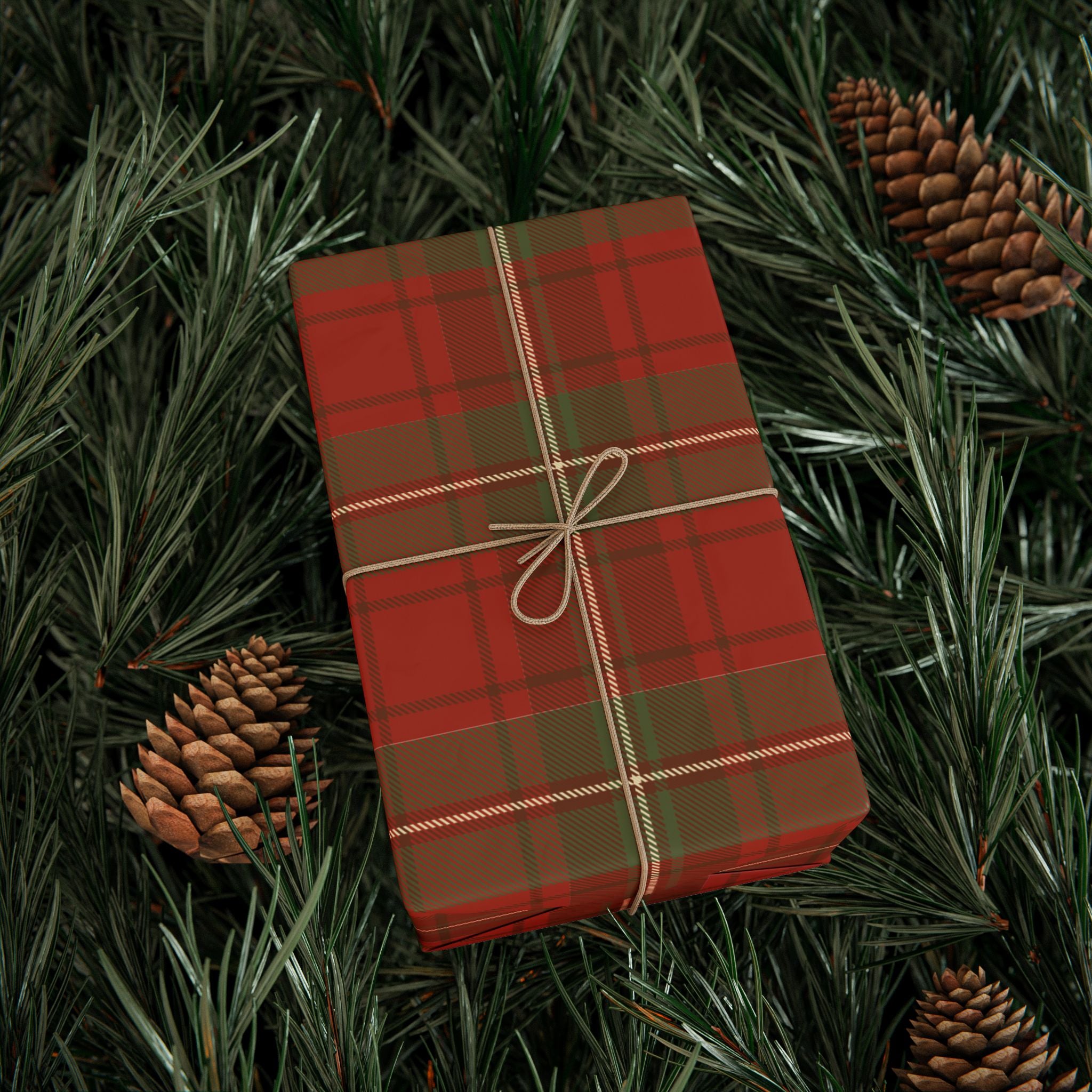 Holiday Gift Wrap:  Nick's Red Plaid Flannel