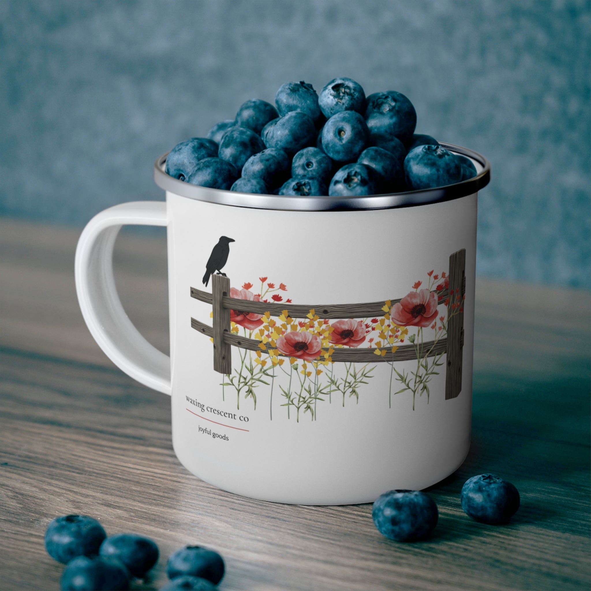 Crows and Crowns Enamel Mug — Limited Edition