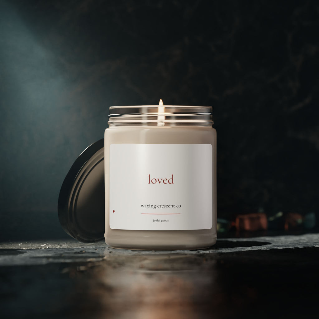 [loved] soy candle *white
