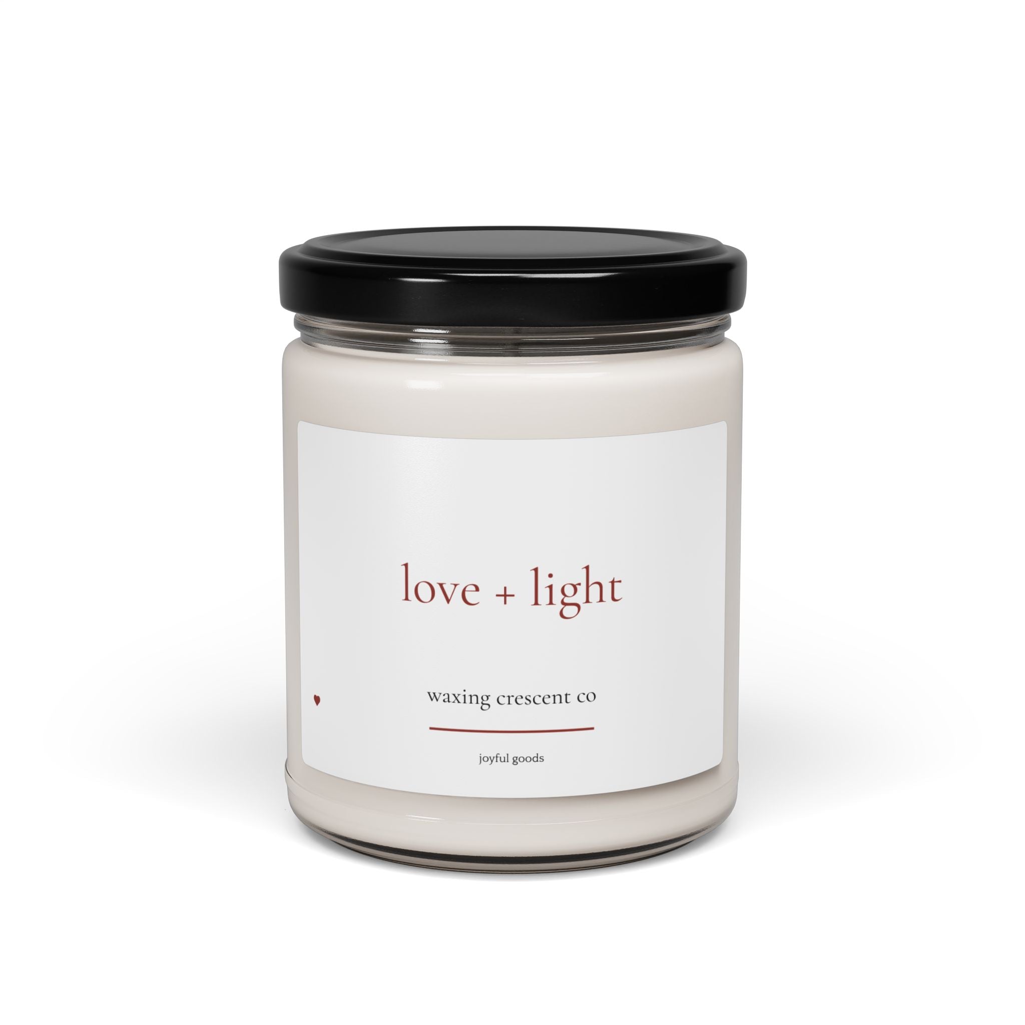 [love + light] soy candle *white