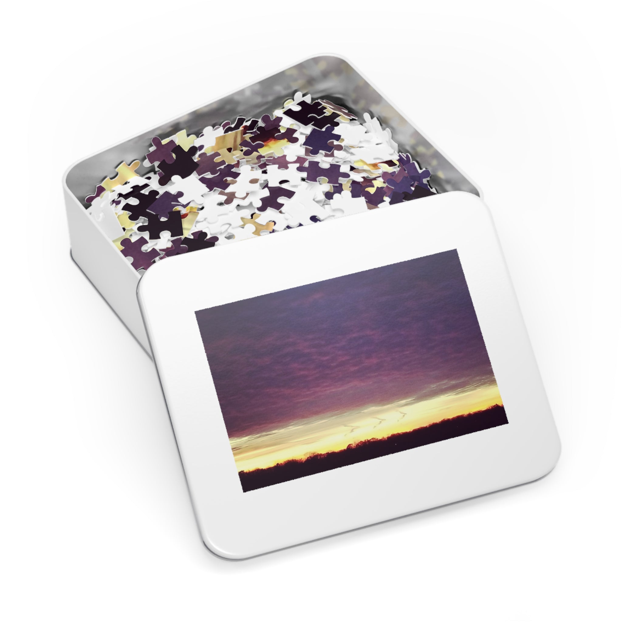 Jigsaw Puzzle with Tin:  Marching Forward