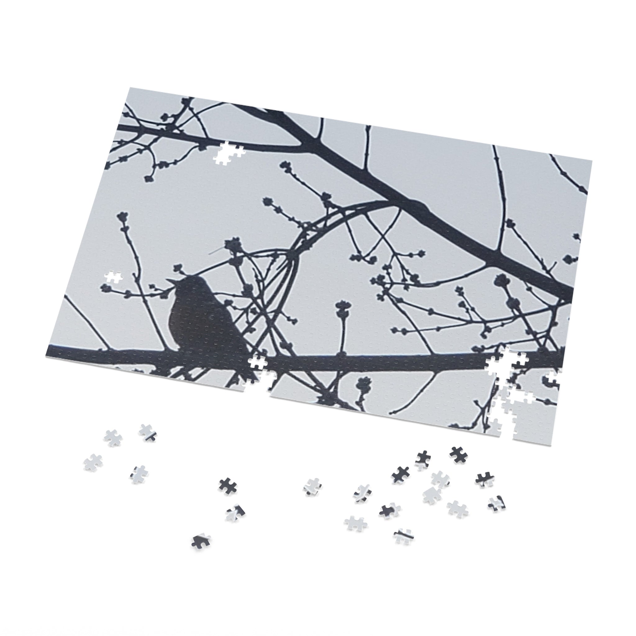 Jigsaw Puzzle with Tin:  Simple Bird
