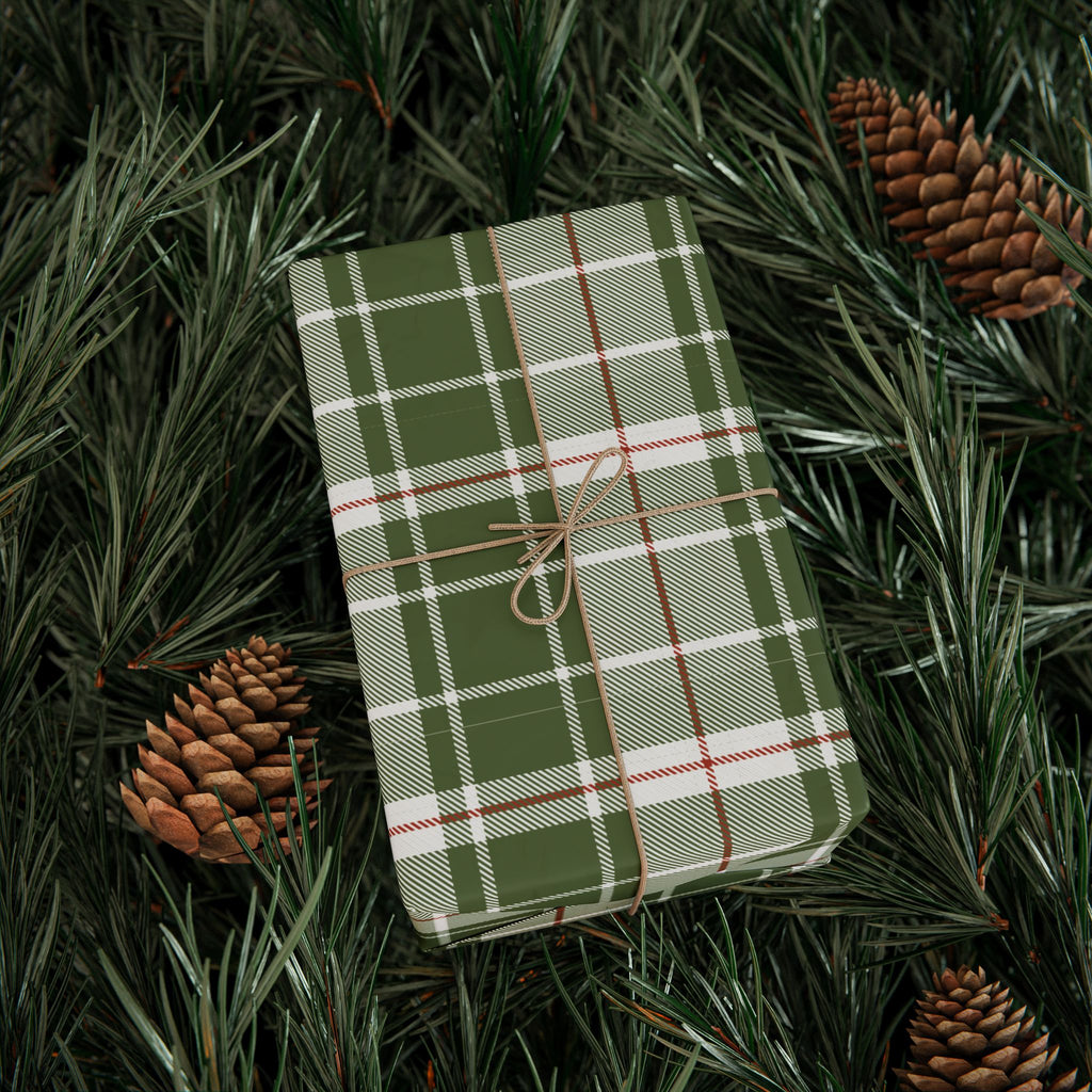 Holiday Gift Wrap:  Nick's Green Plaid Flannel