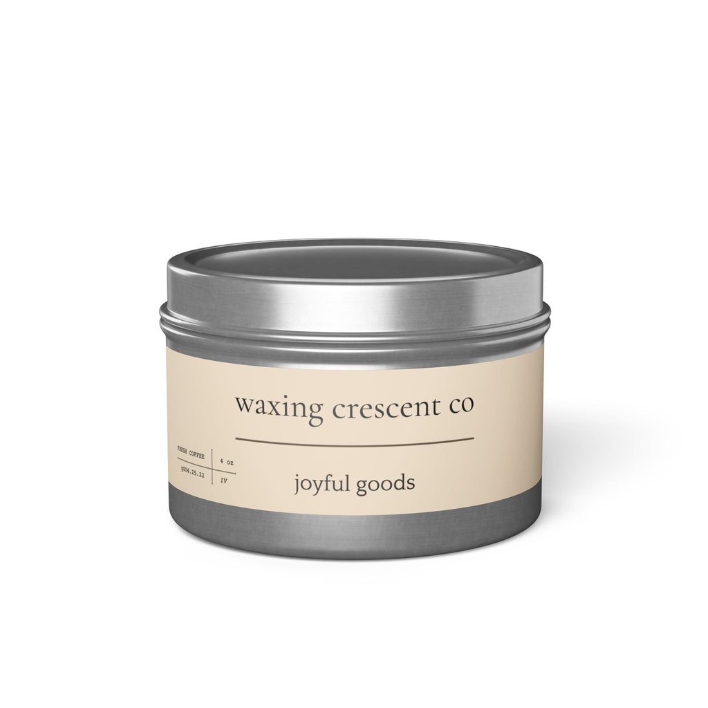 4oz Scented Tin Candle [fresh coffee]