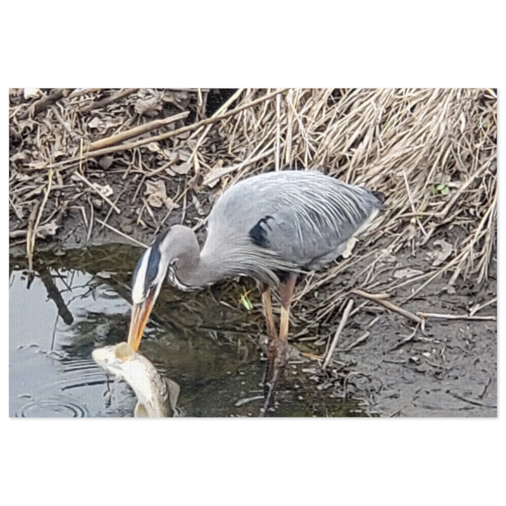 Jigsaw Puzzle with Tin:  Caught One