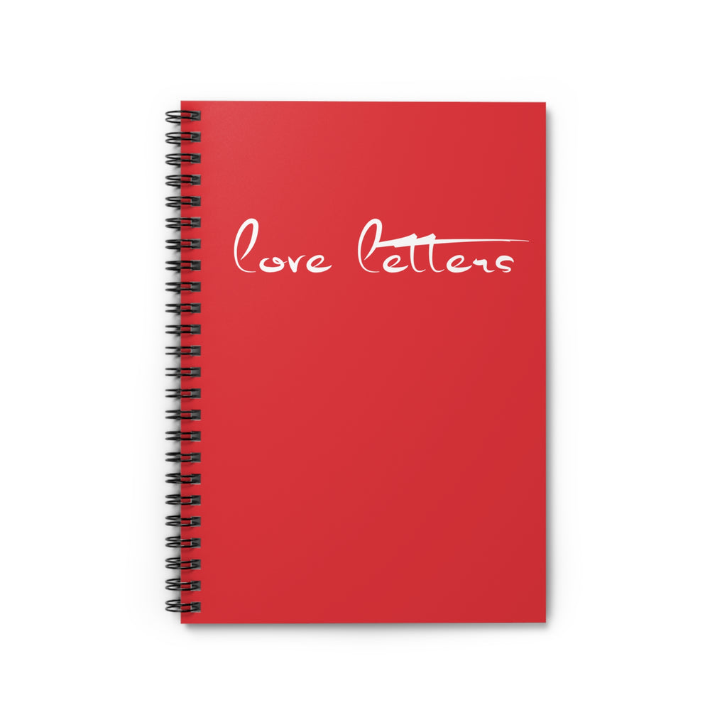 [love letters] spiral bound journal *lovered