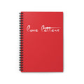 [love letters] spiral bound journal *lovered