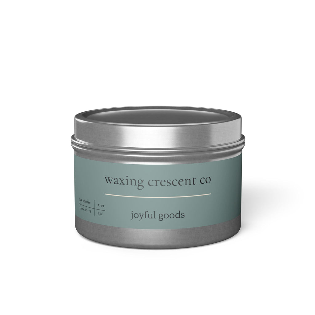 4oz Scented Tin Candle [spa retreat]