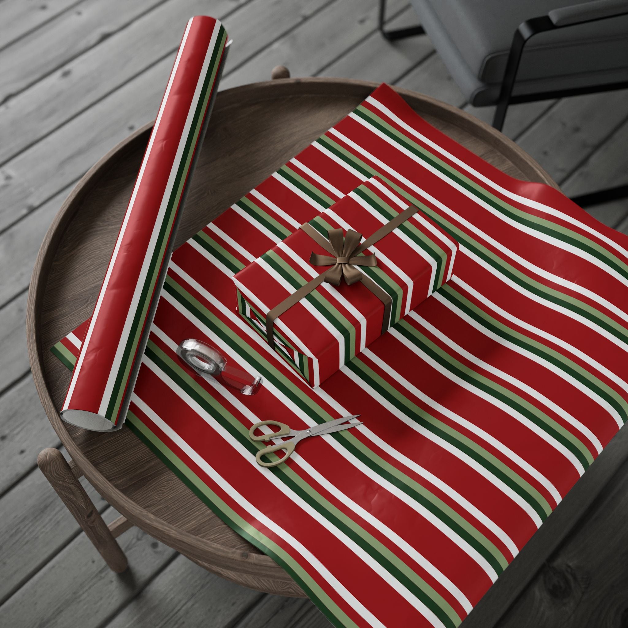 Holiday Gift Wrap:  How Lovely Stripe