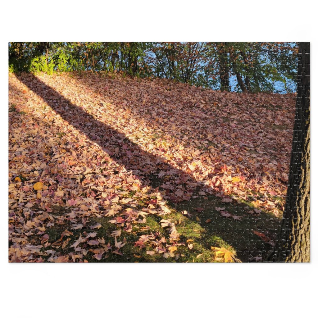 Jigsaw Puzzle with Tin:  Autumn Shadow