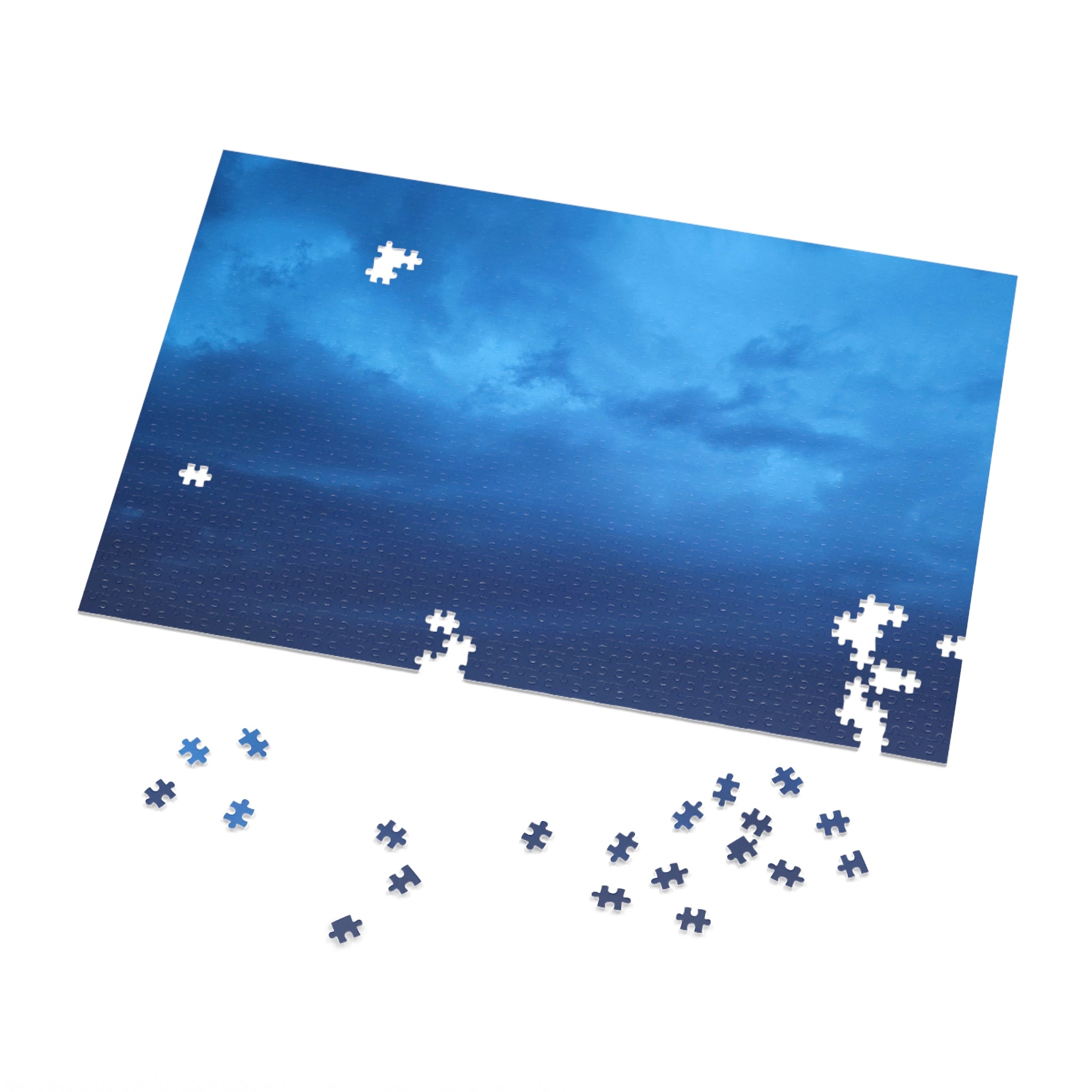 Jigsaw Puzzle with Tin:  Blue Wonder
