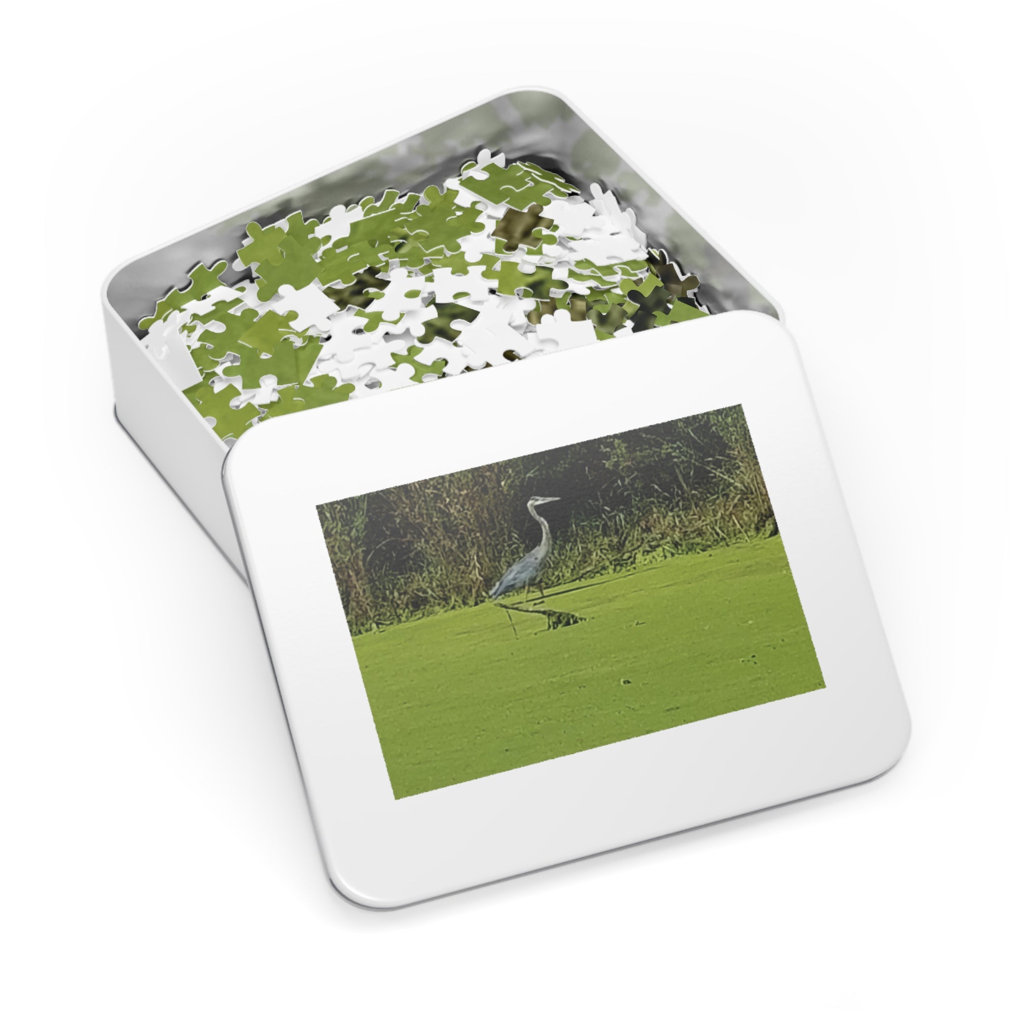 Jigsaw Puzzle with Tin:  Tip Toeing for Fish