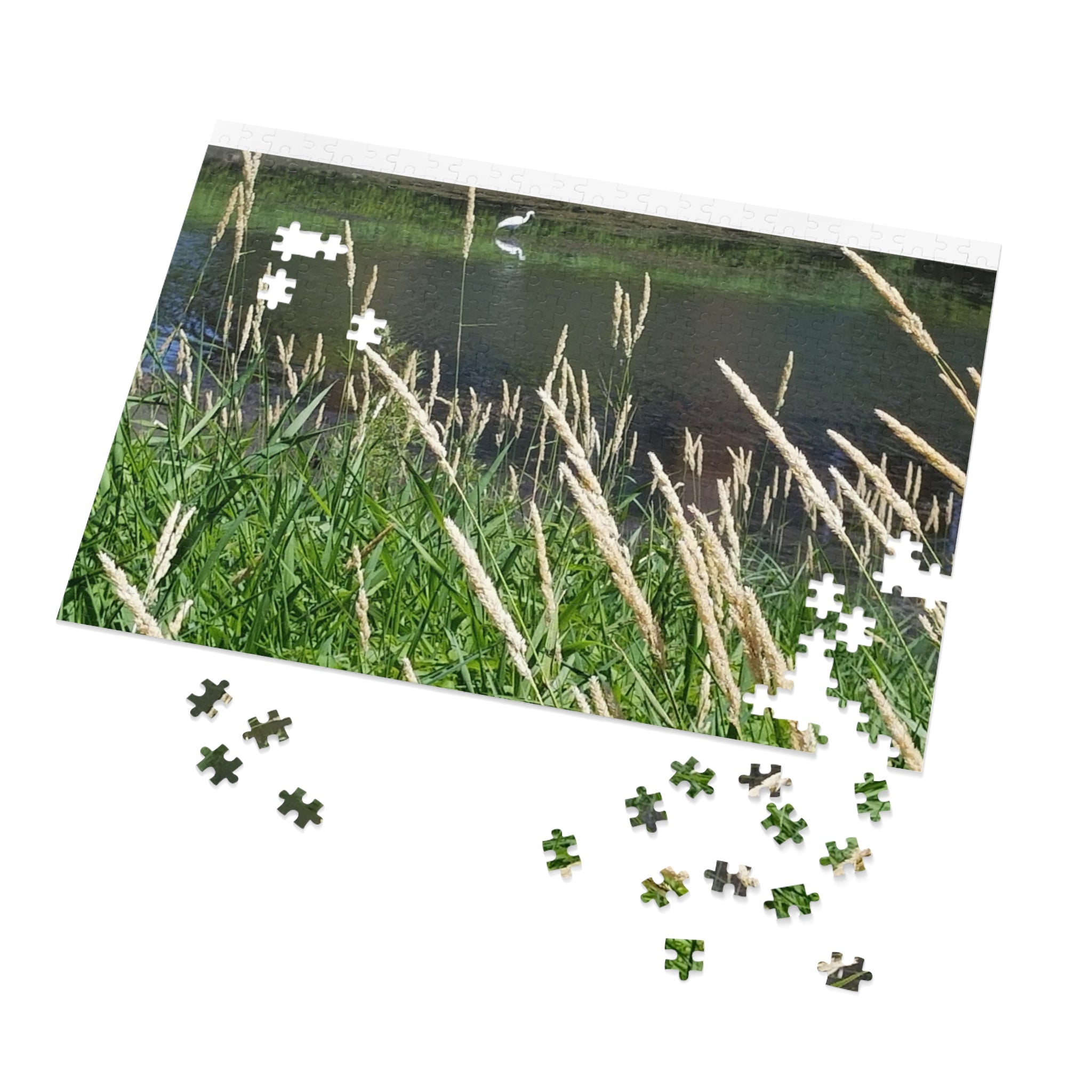Jigsaw Puzzle with Tin:  Whistle through the Grasses