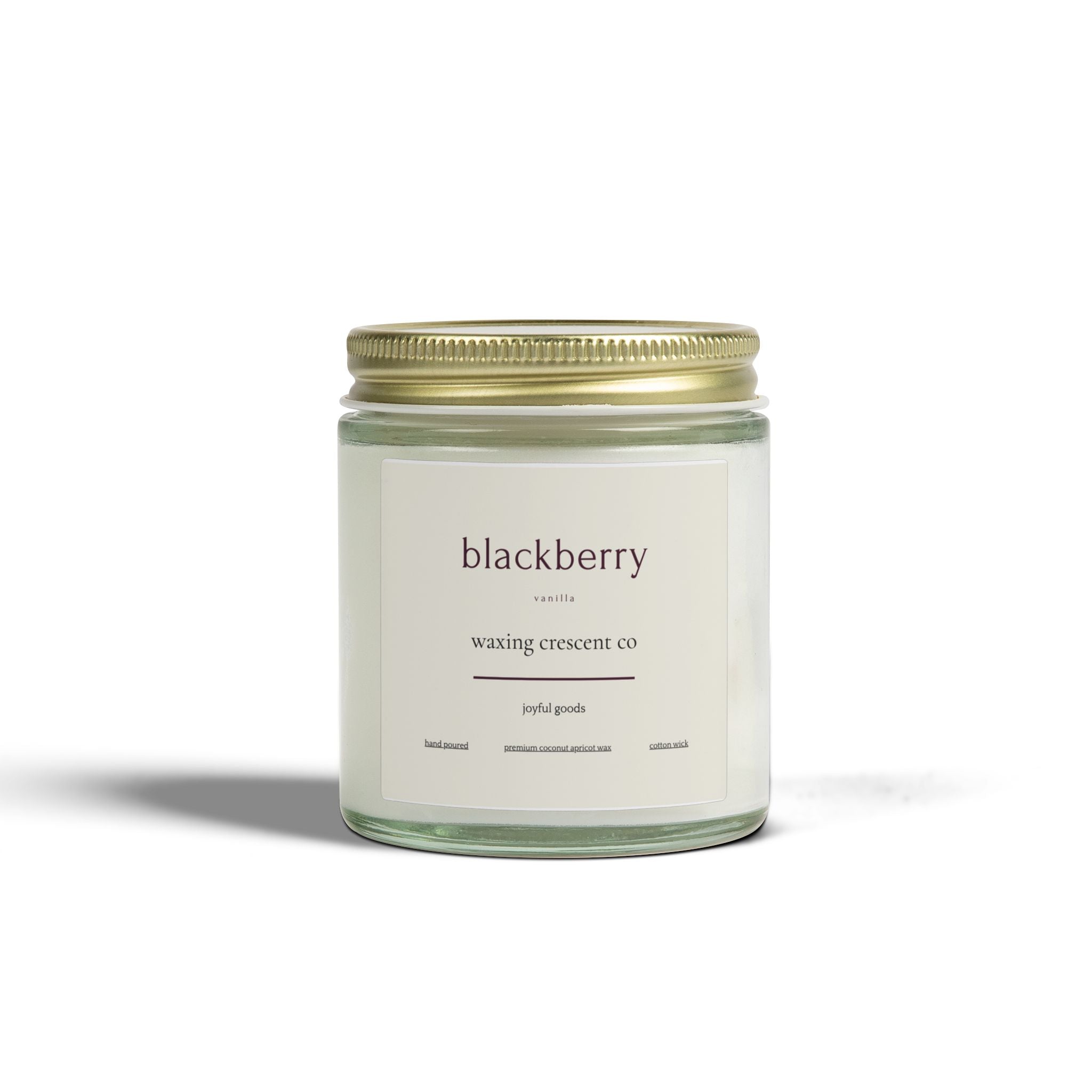 Premium Jarred Candle:  Blackberry Vanilla Scented