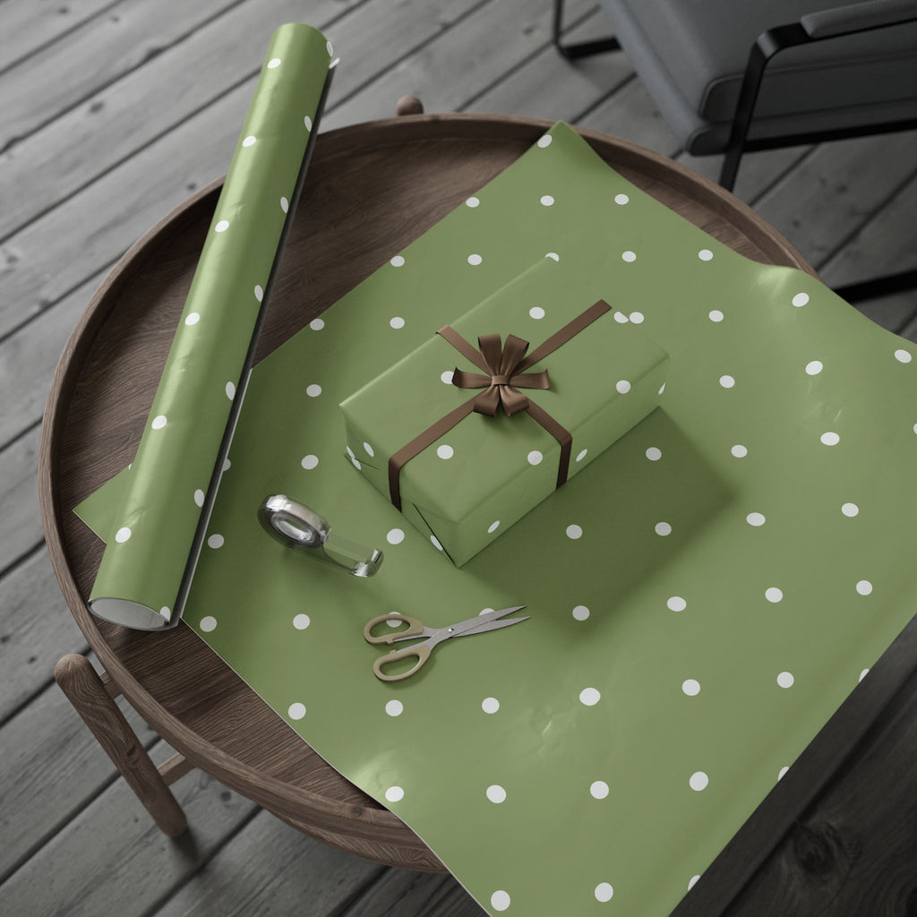 All Occasion Gift Wrap:  Polka On! Green