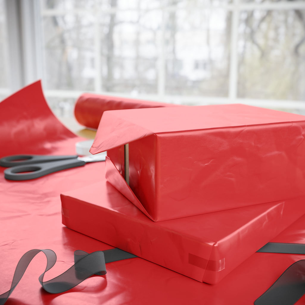 [solid love red] love day gift wrap *lovered
