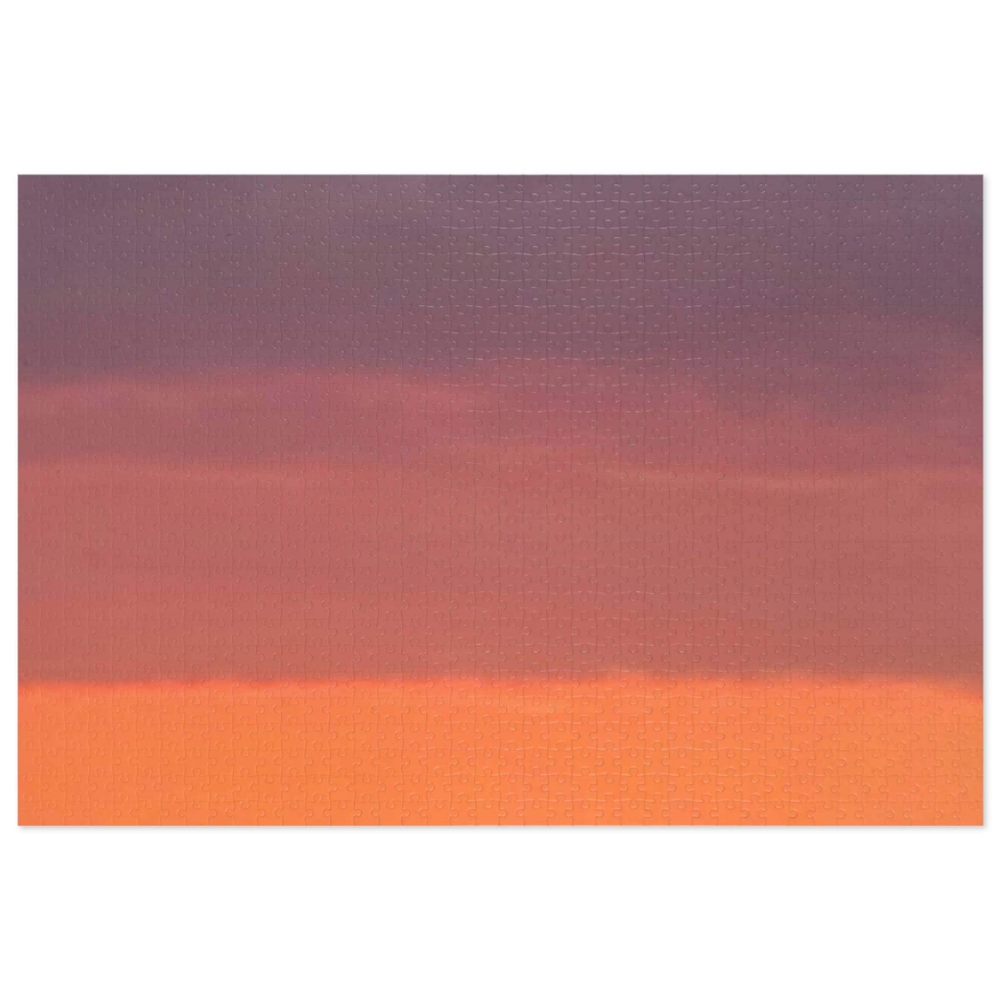 Jigsaw Puzzle with Tin:  Warm Sunset