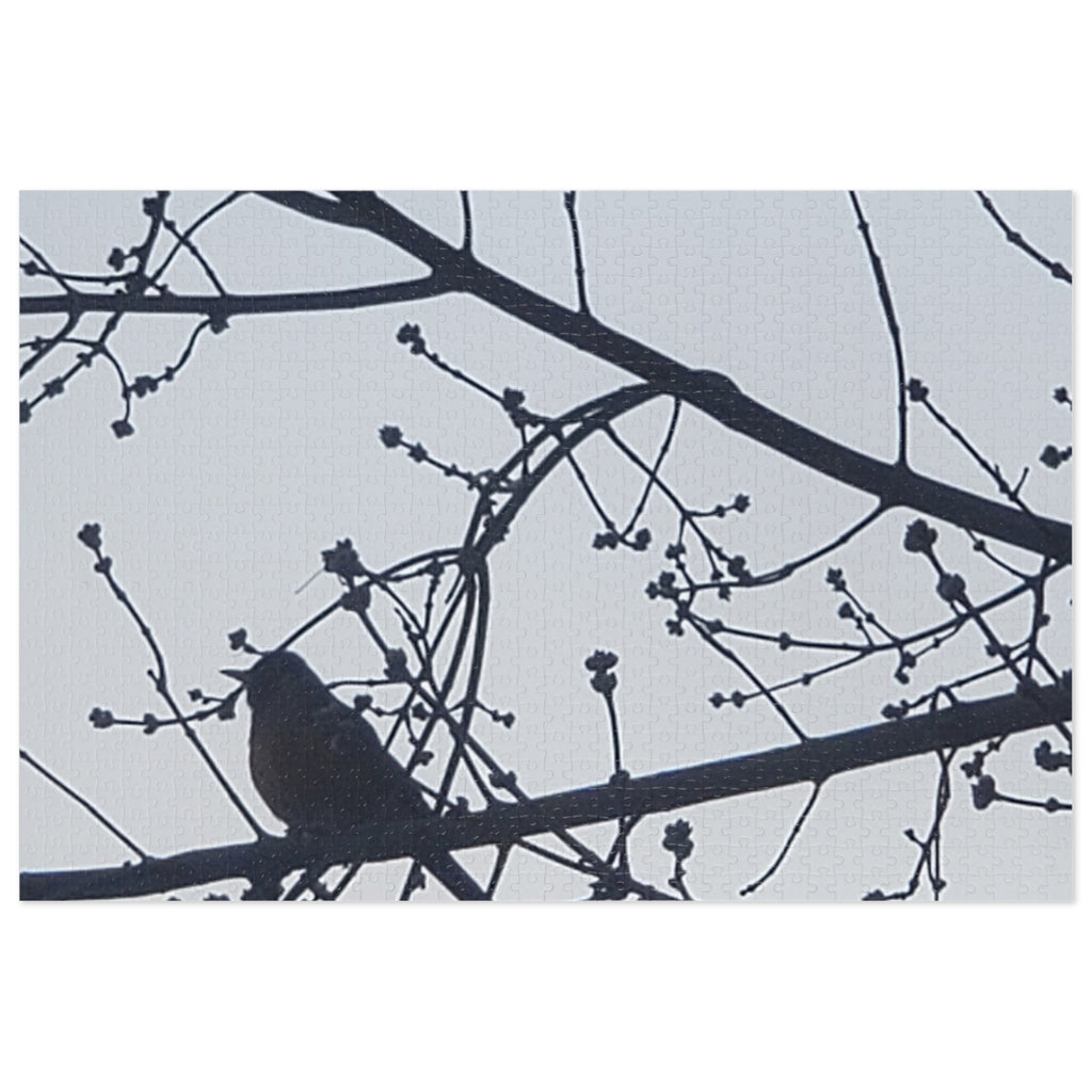 Jigsaw Puzzle with Tin:  Simple Bird