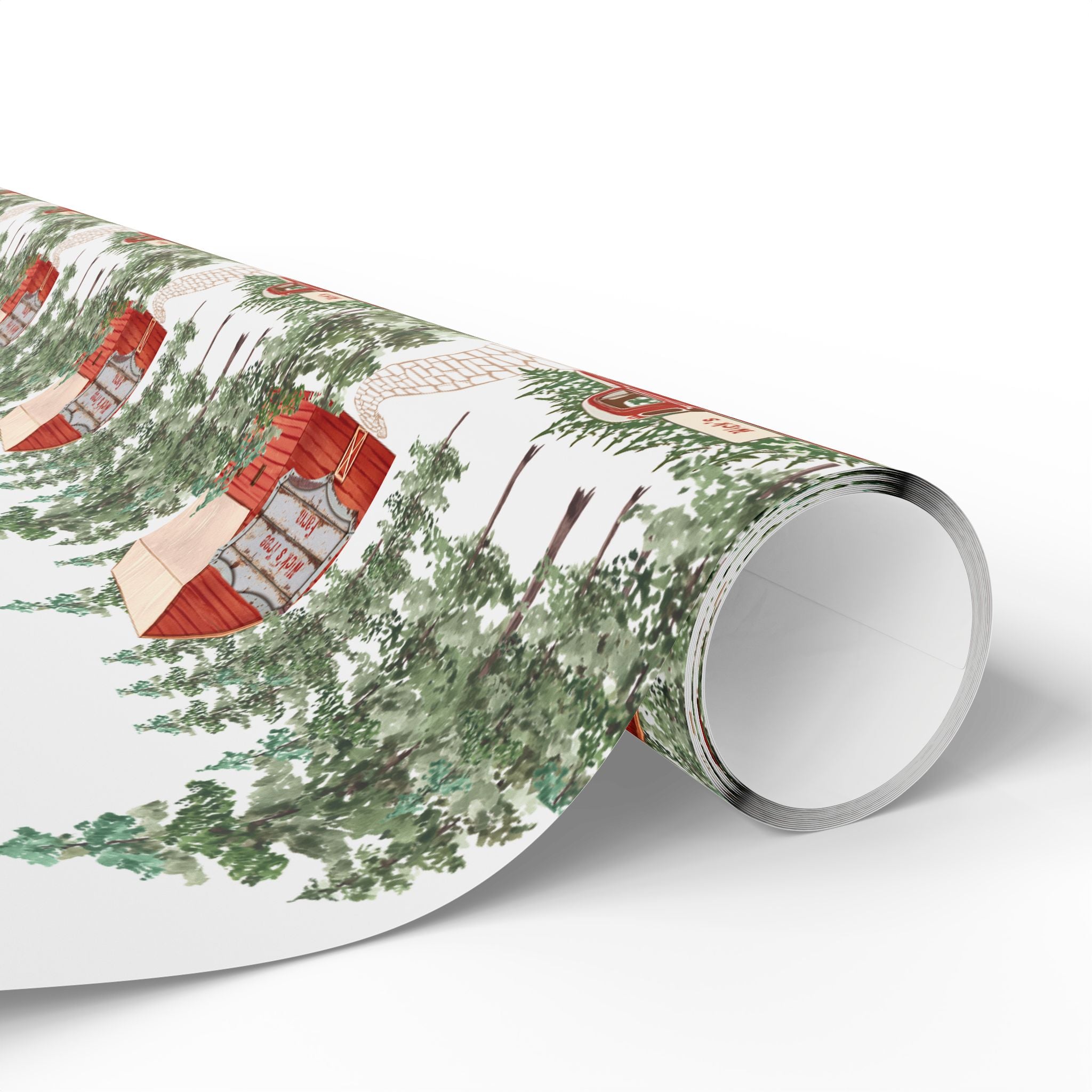 Holiday Gift Wrap:  Nick's Tree Farm Print