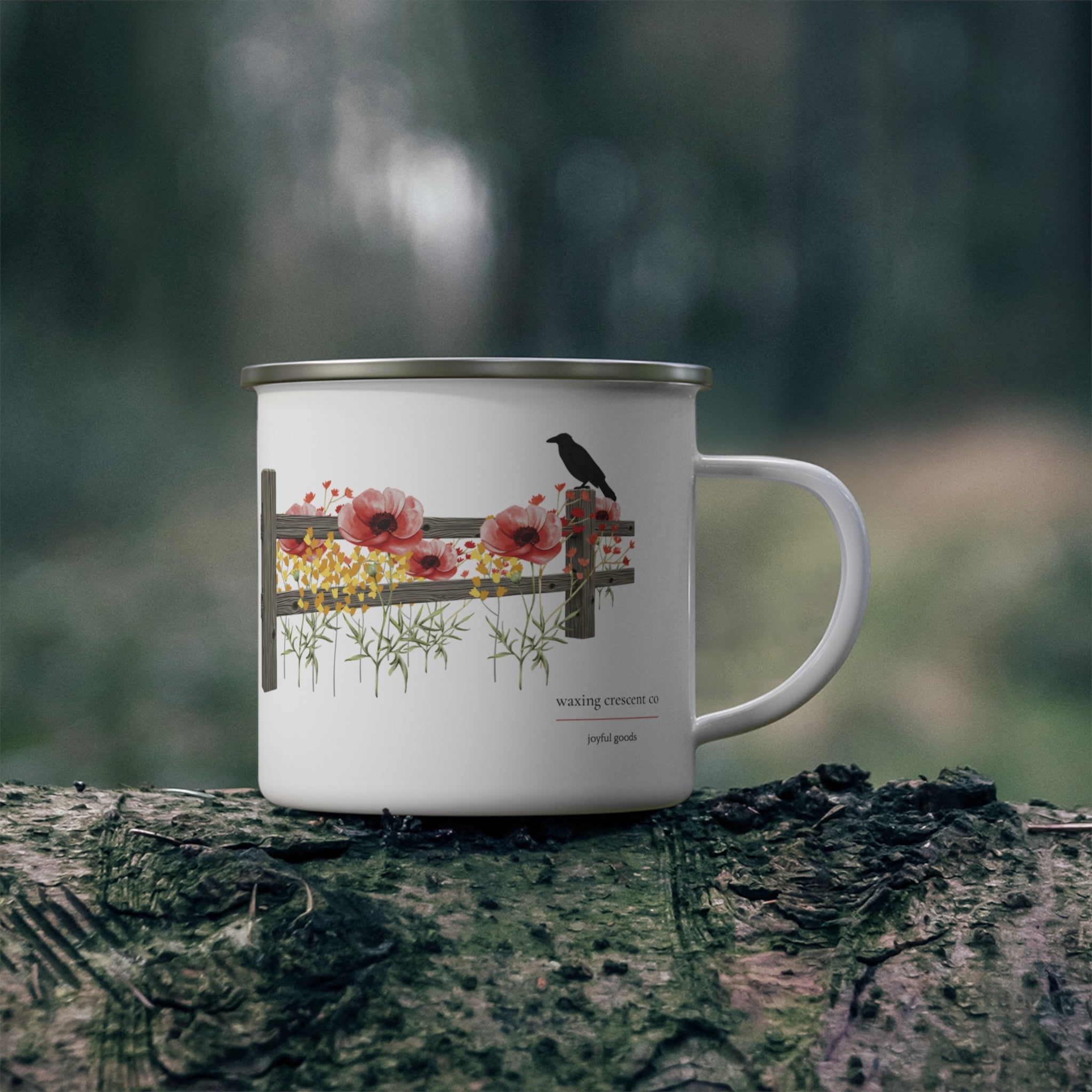 Crows and Crowns Enamel Mug — Limited Edition
