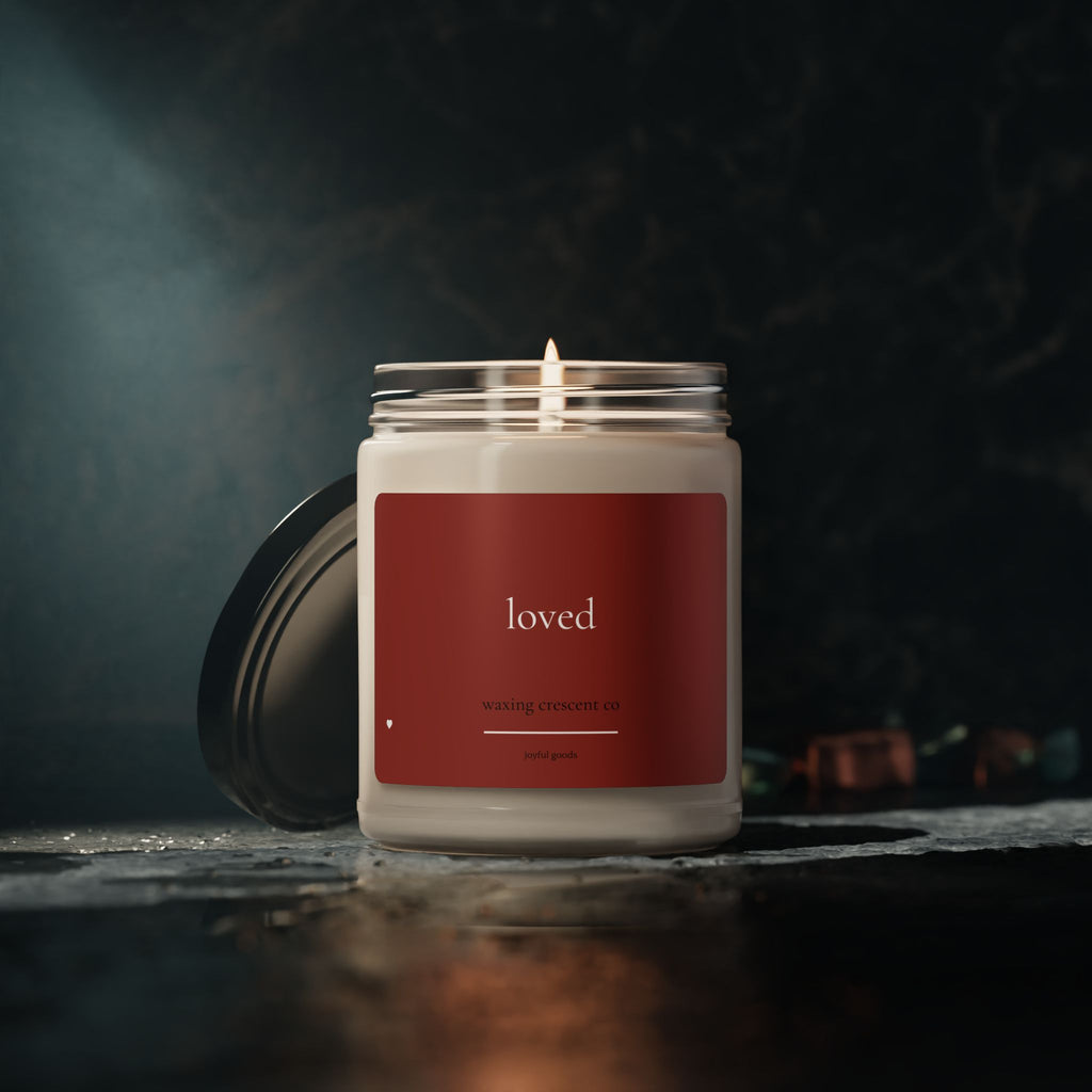 [loved] soy candle *red