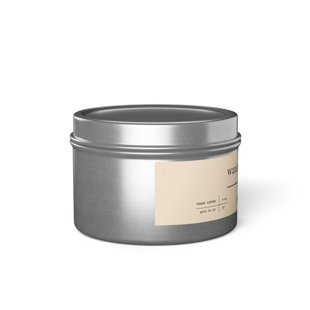 4oz Scented Tin Candle [fresh coffee]
