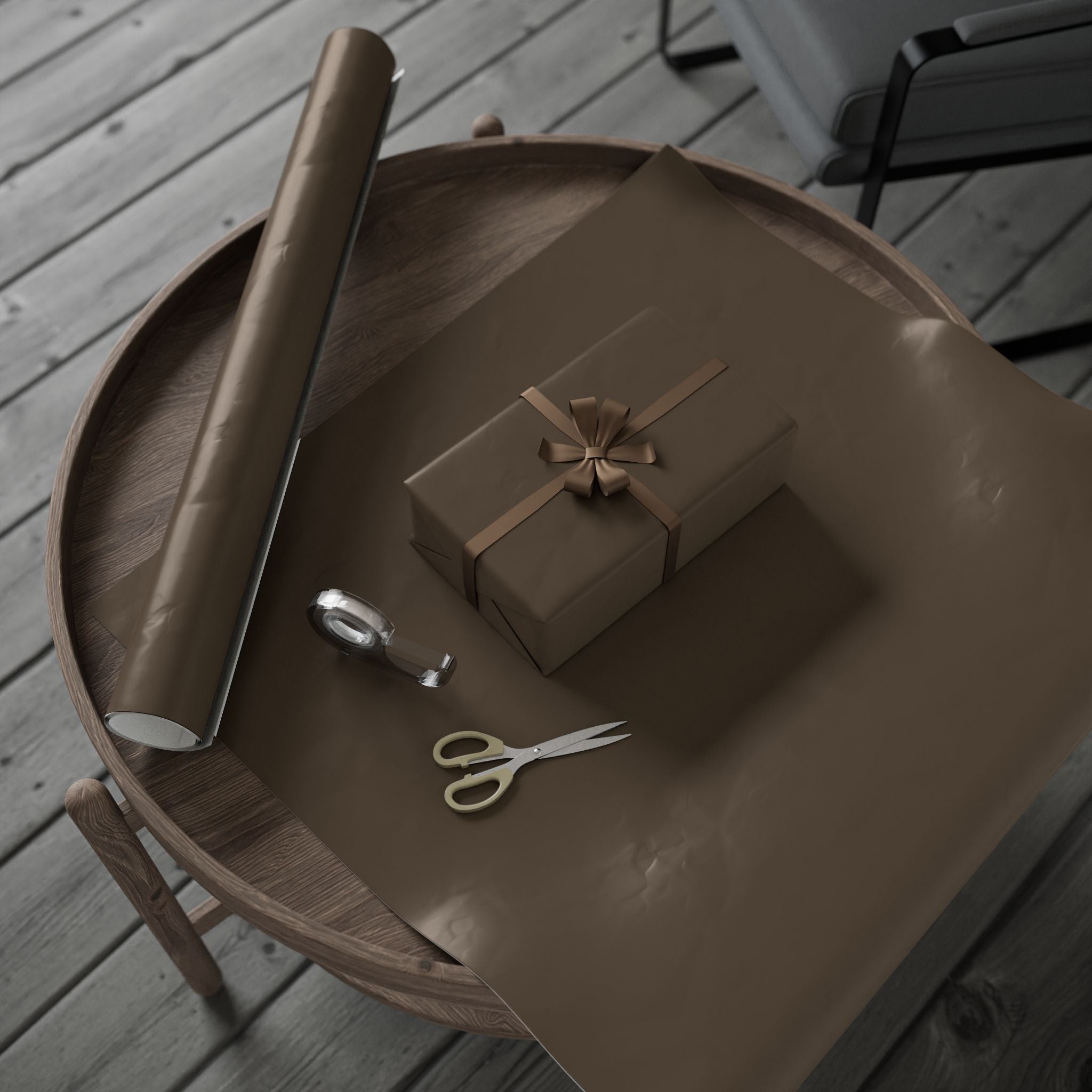 All Occasion Gift Wrap:  Solid Mocha