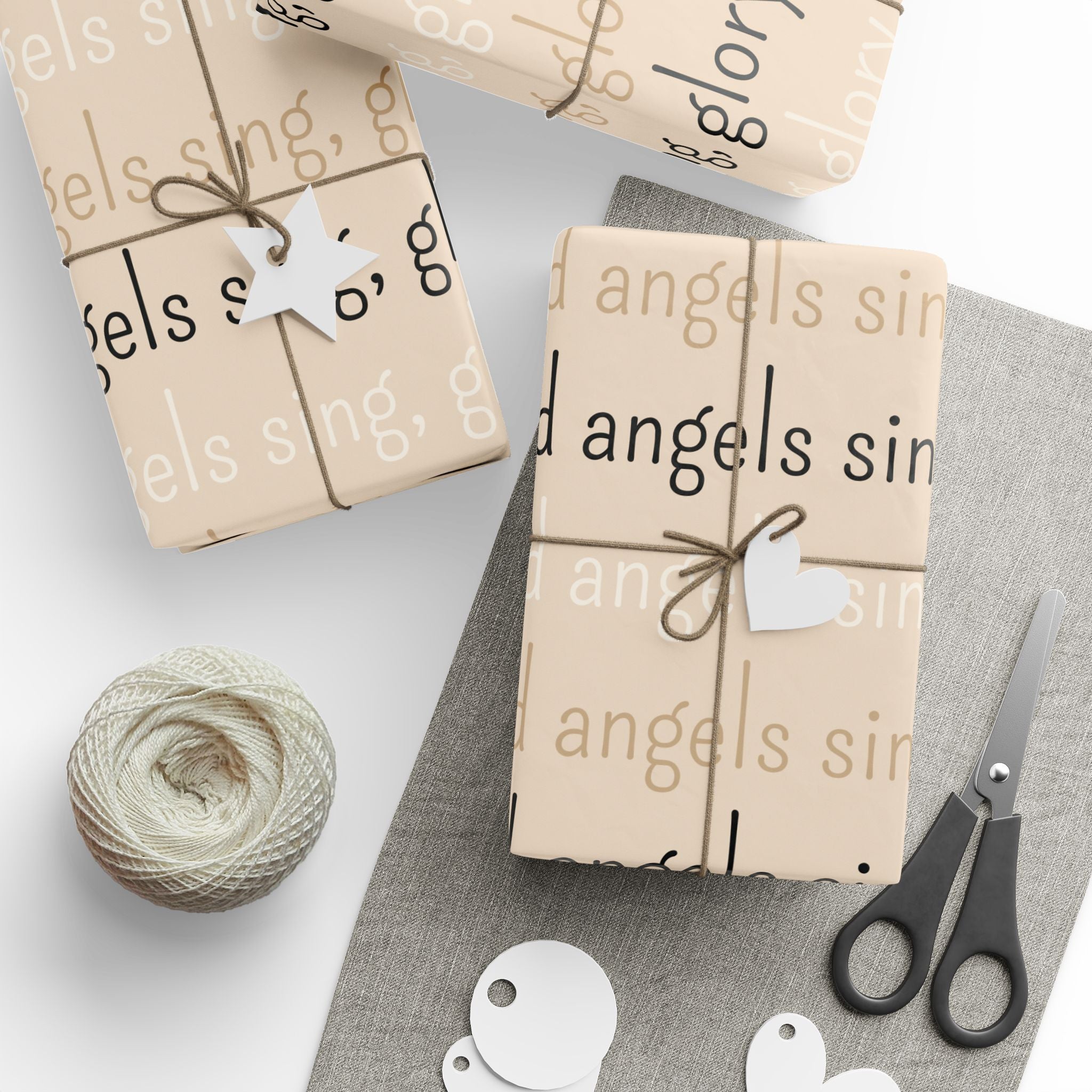 Holiday Gift Wrap:  Angels On High Hark Print