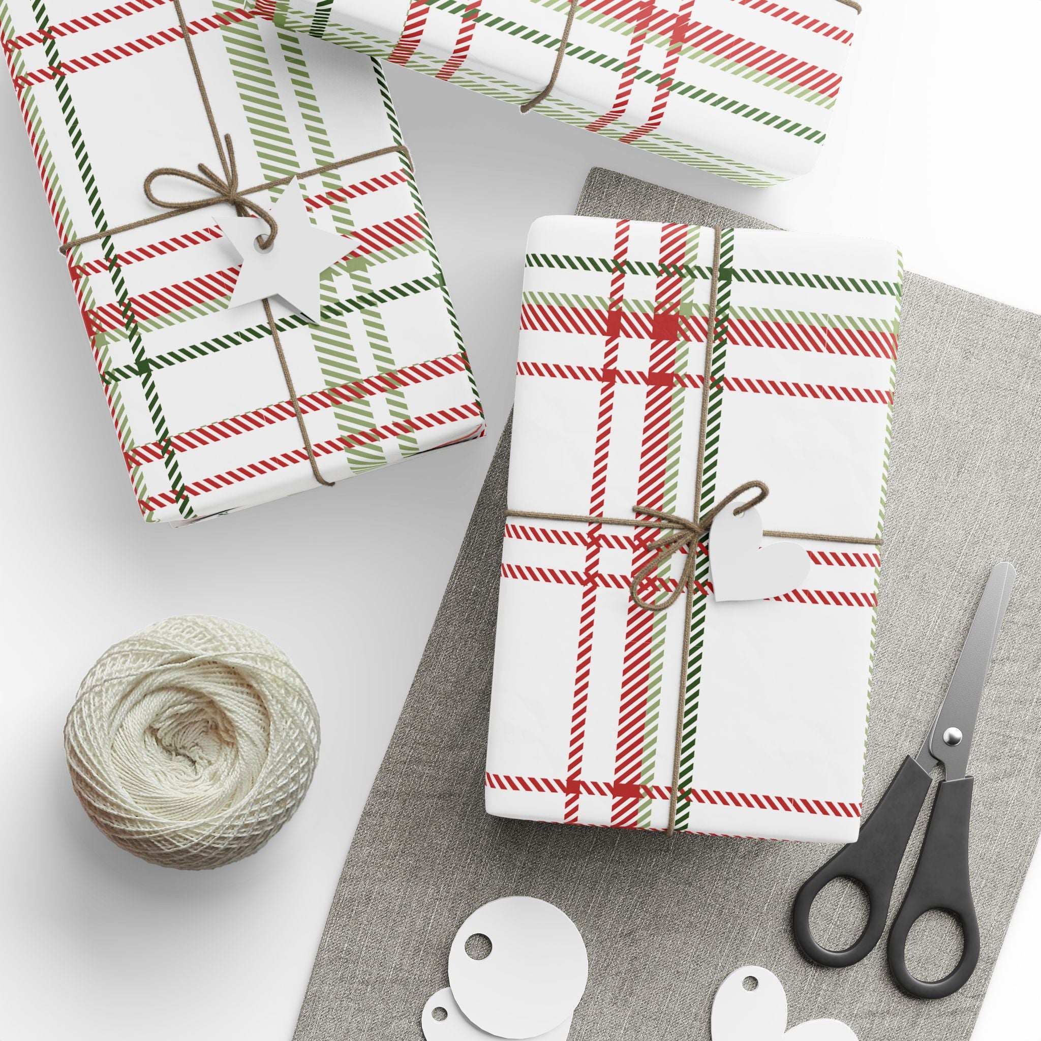 Holiday Gift Wrap:  Jolly Plaid