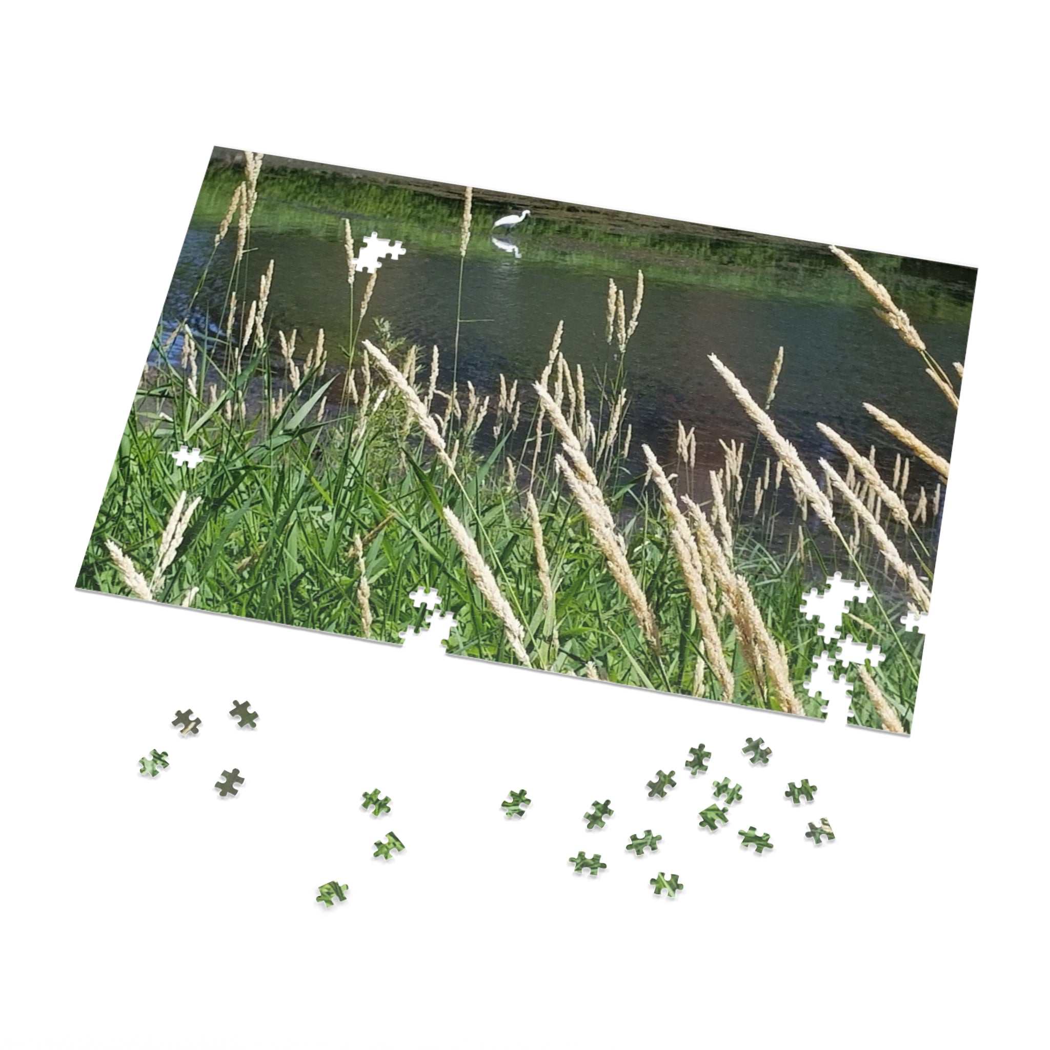 Jigsaw Puzzle with Tin:  Whistle through the Grasses