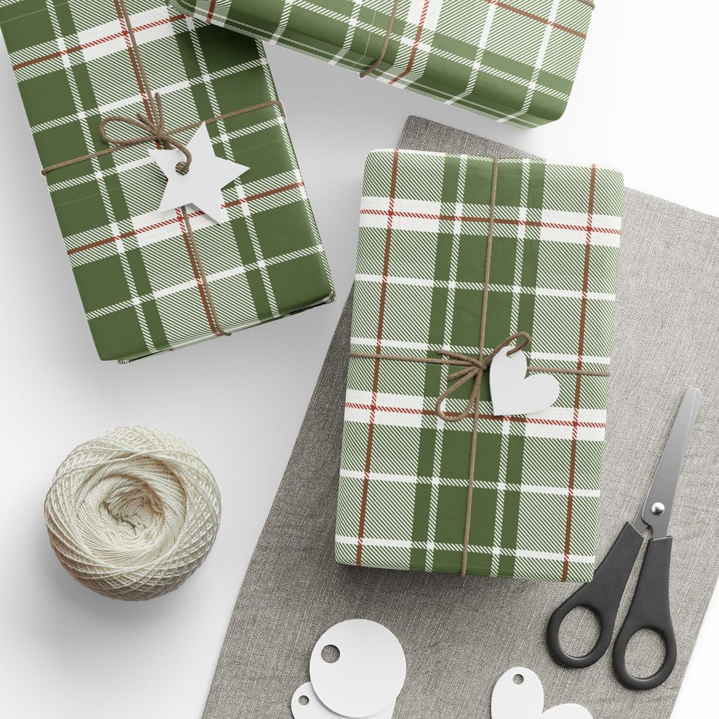 Holiday Gift Wrap:  Nick's Green Plaid Flannel