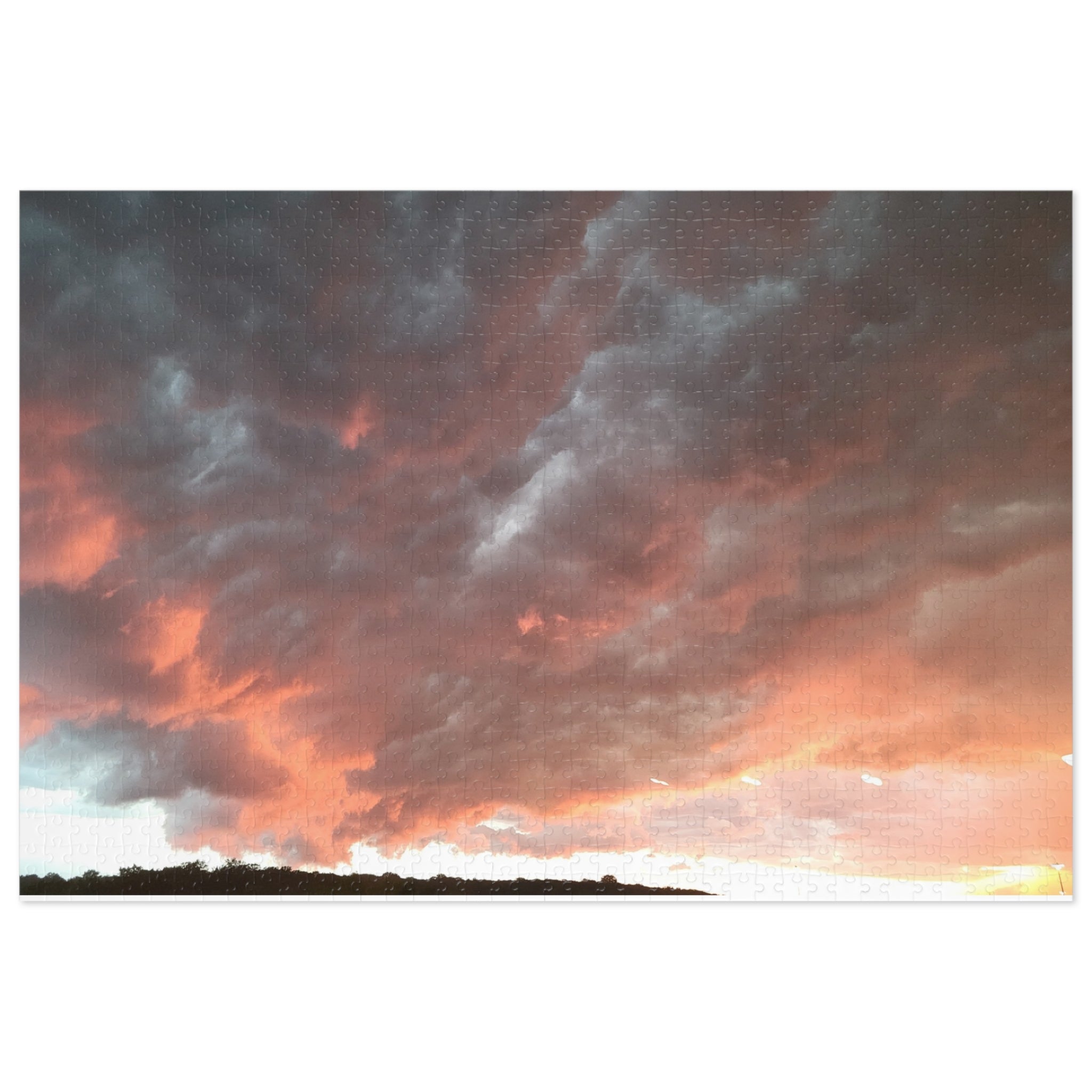 Jigsaw Puzzle with Tin:  Clouds are Coming