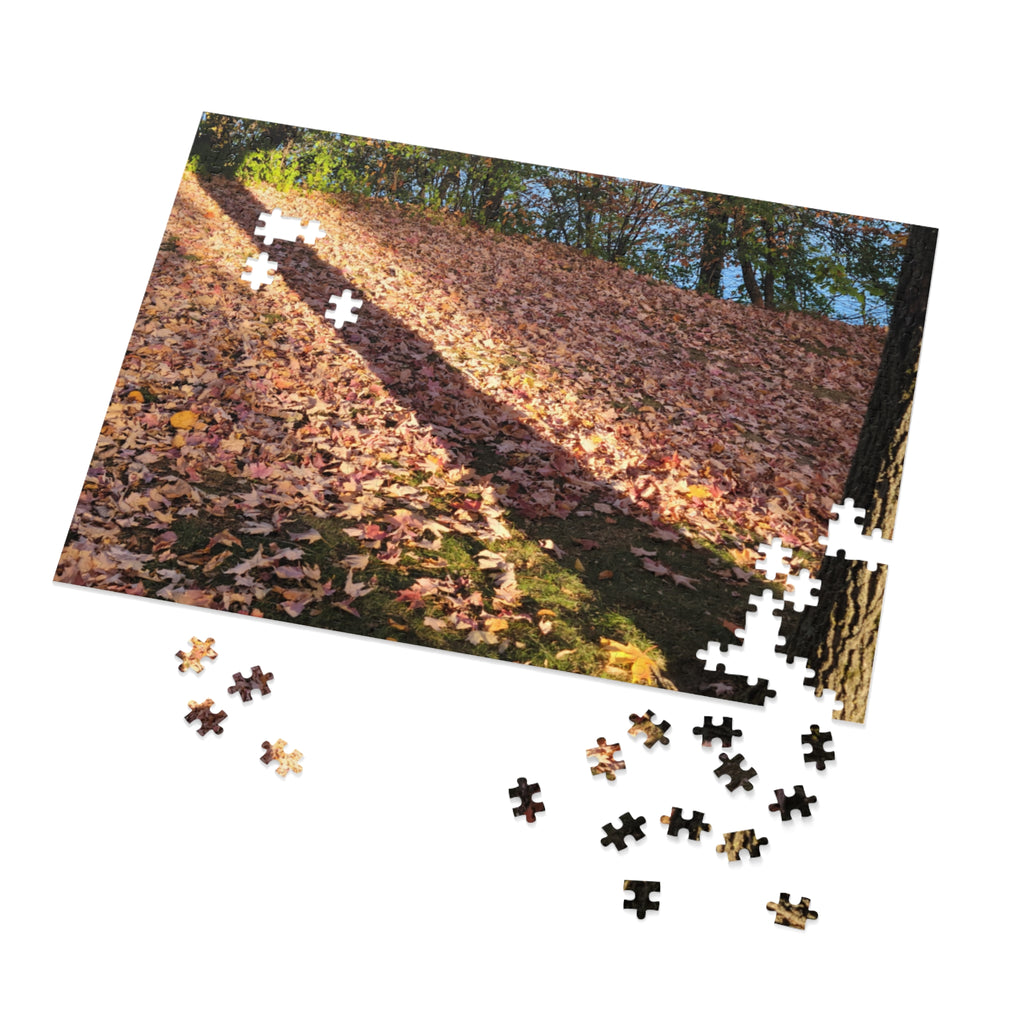 Jigsaw Puzzle with Tin:  Autumn Shadow