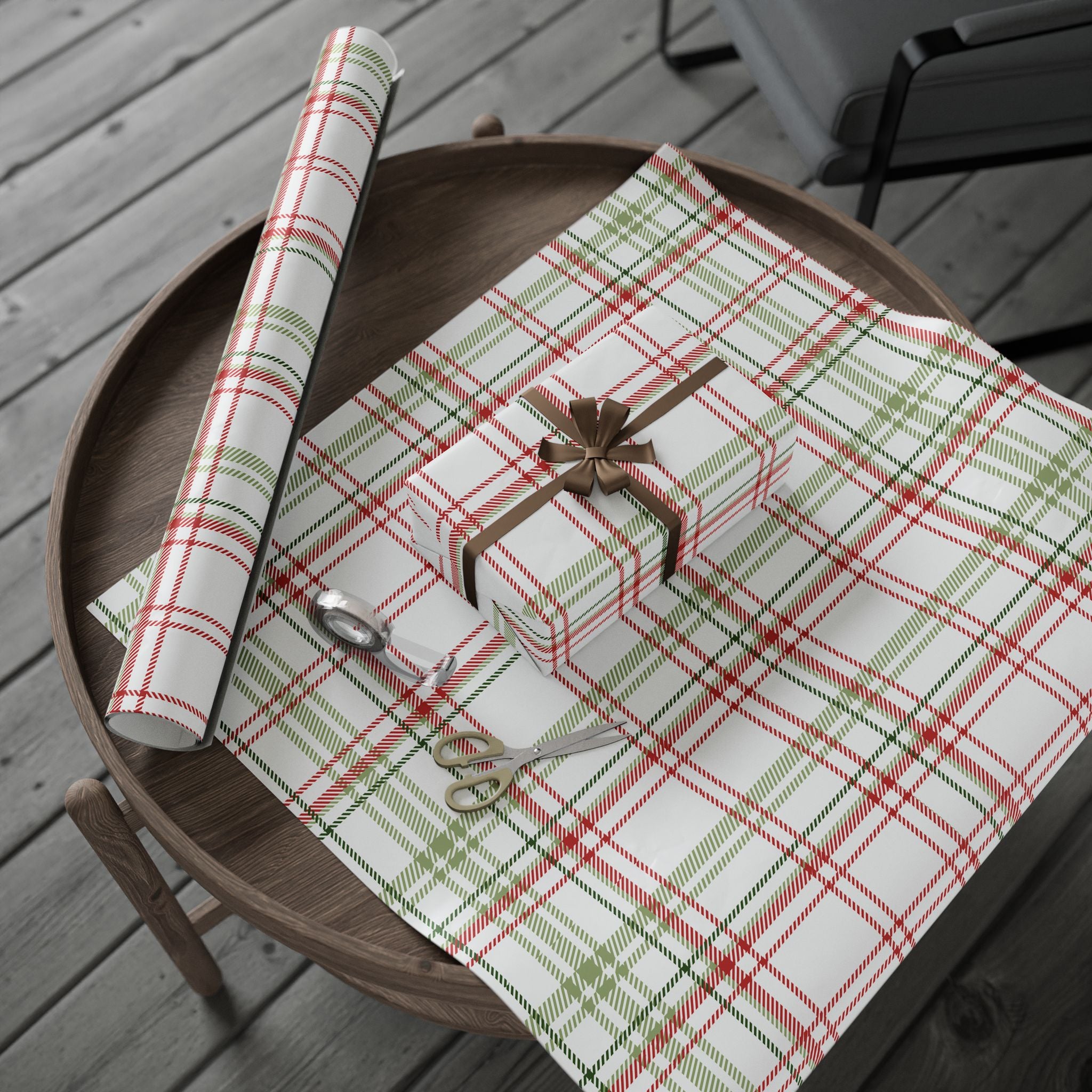 Holiday Gift Wrap:  Jolly Plaid