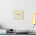 10"x10" matte canvas wall art [minimalist "you"]