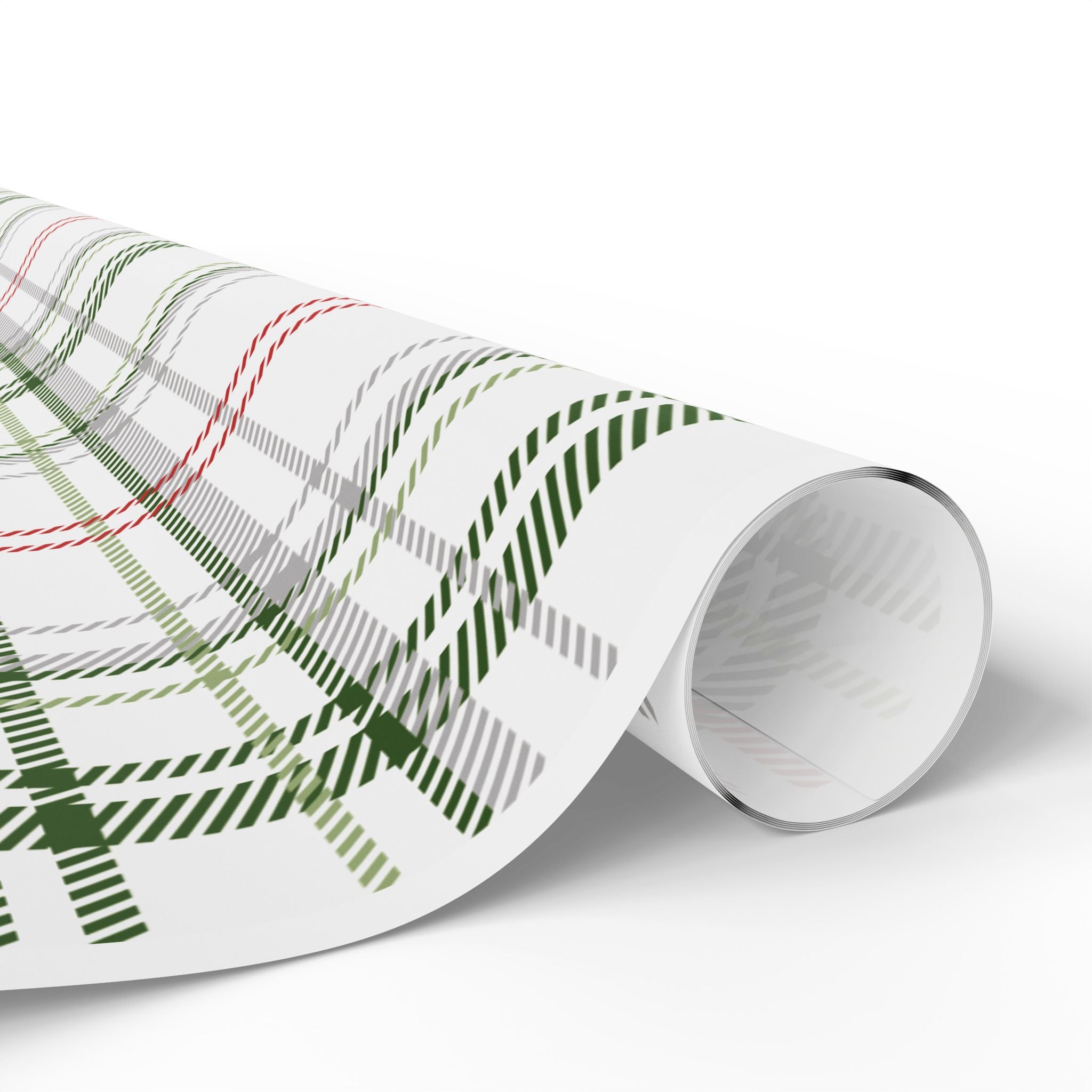 Holiday Gift Wrap: Holly Plaid