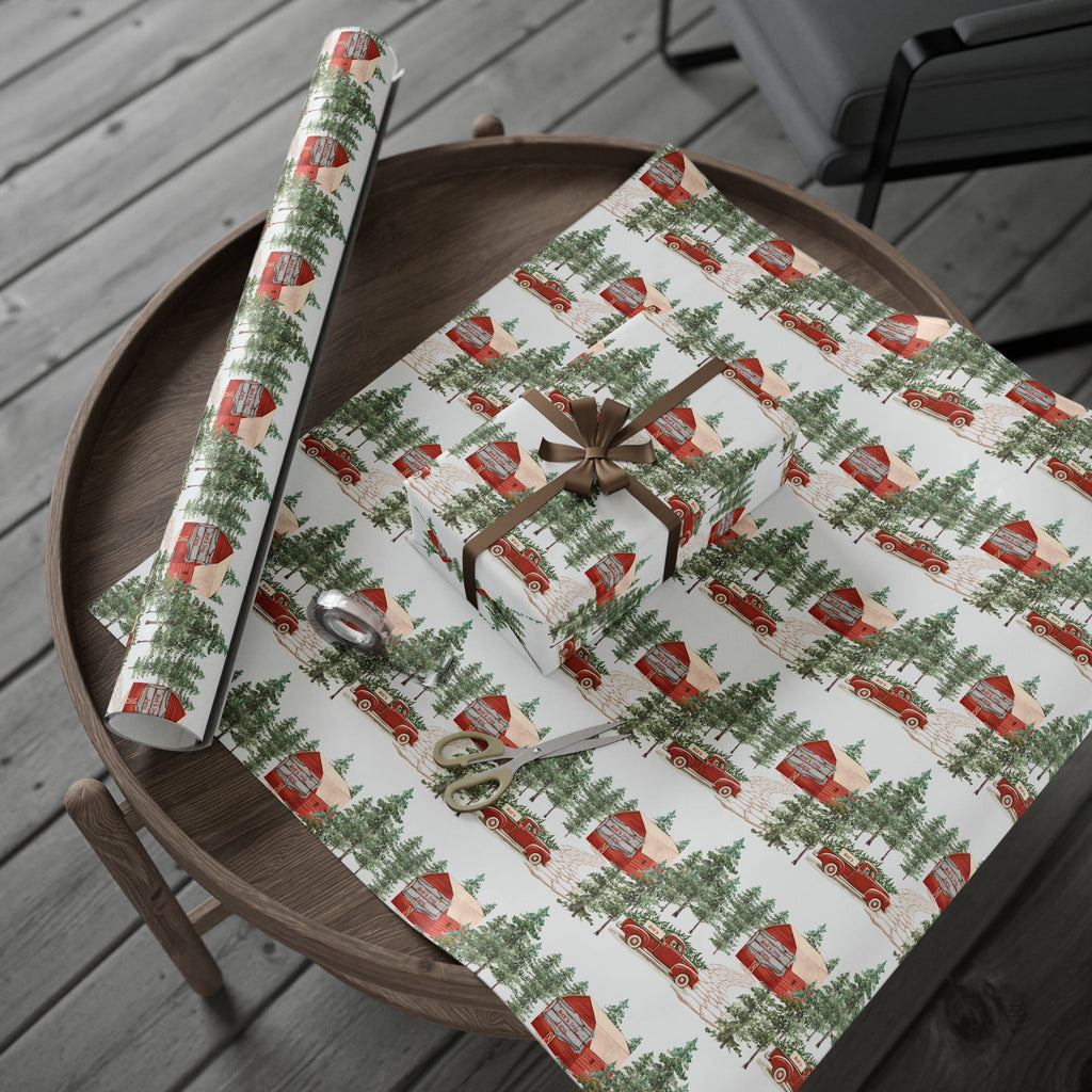 Holiday Gift Wrap:  Nick's Tree Farm Print