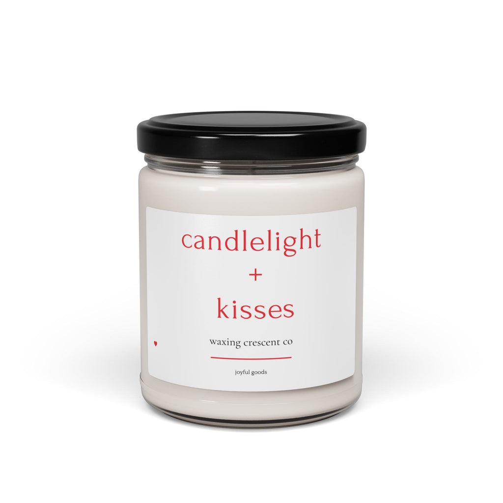 [candlelight + kisses] soy candle *lovewhite