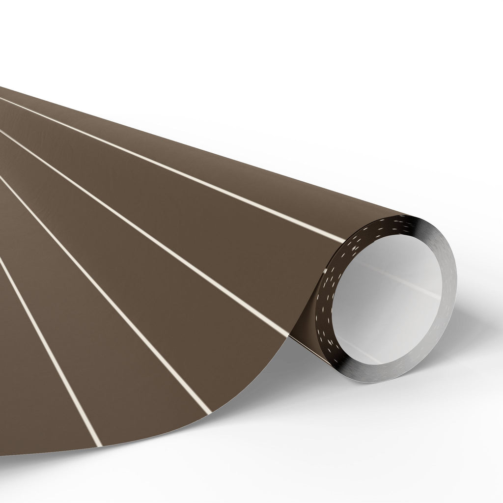 Holiday Gift Wrap:  Angels On High Stripe Mocha and Creme